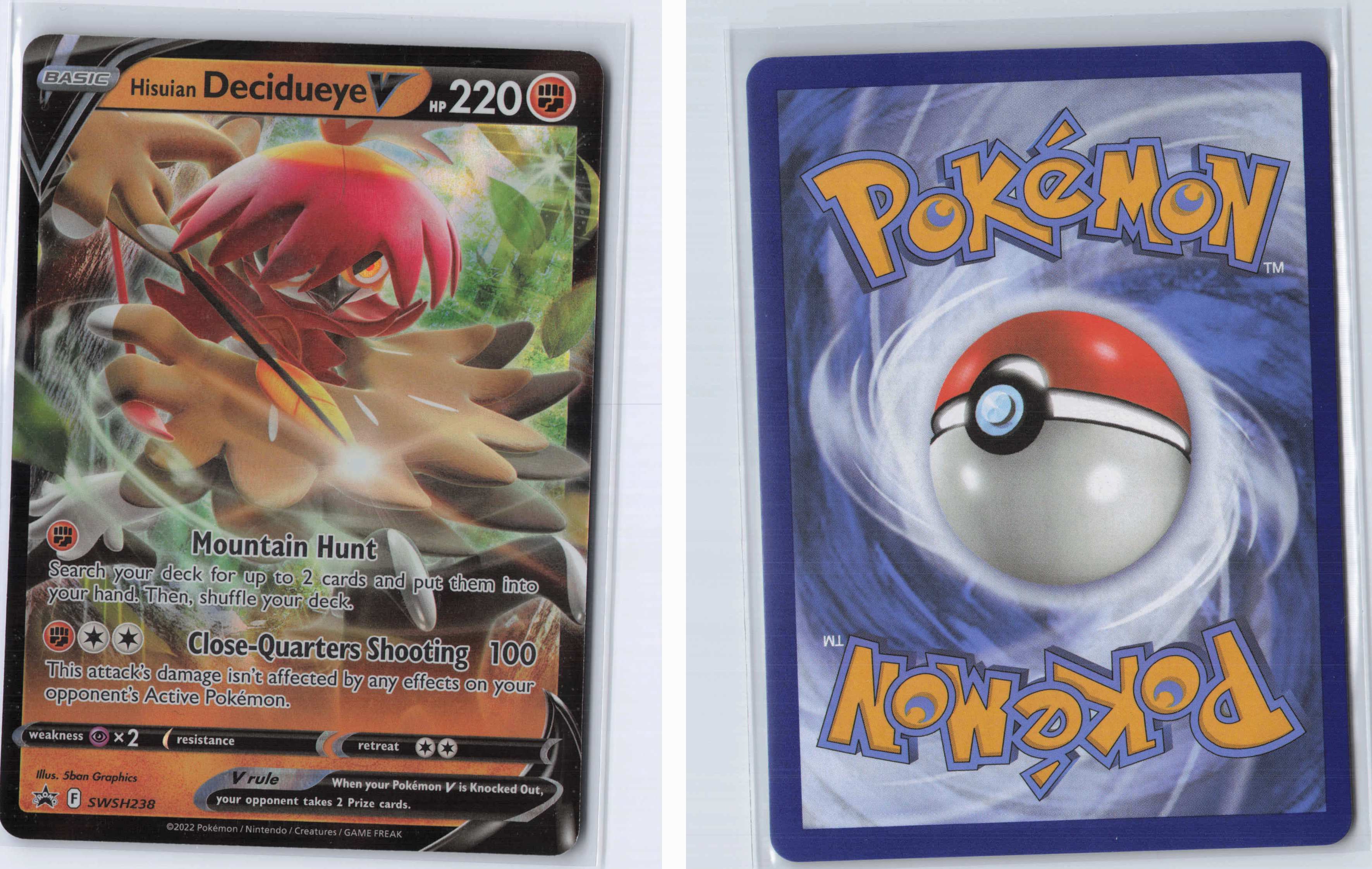 (#SWSH238) Hisuian Decidueye V [SWSH: Sword & Shield Promo Cards]