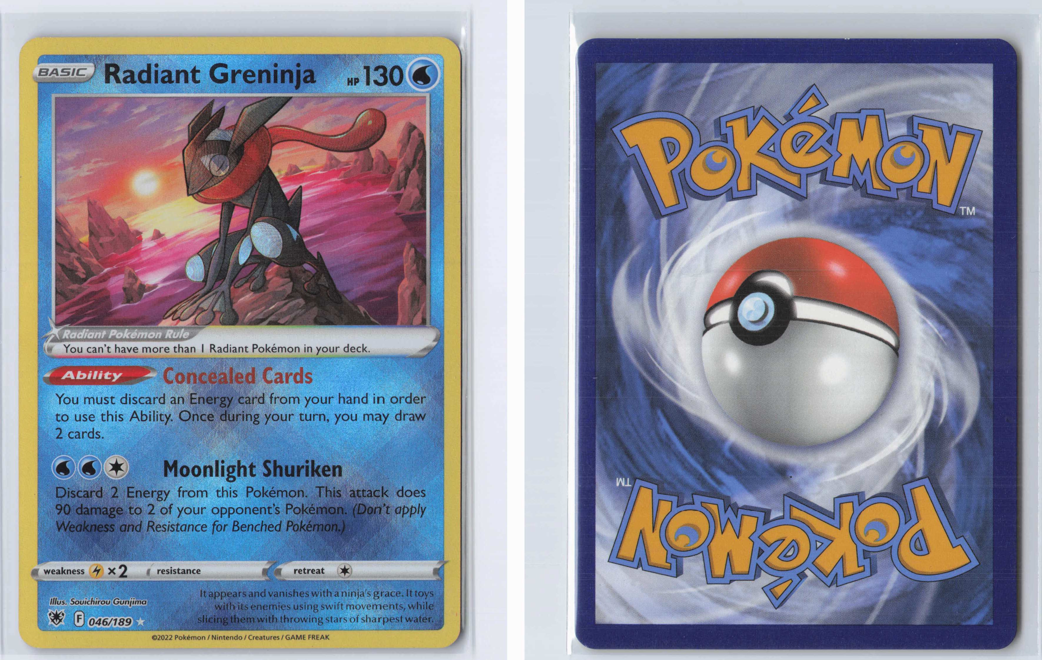 (#046/189) Radiant Greninja [SWSH10: Astral Radiance]