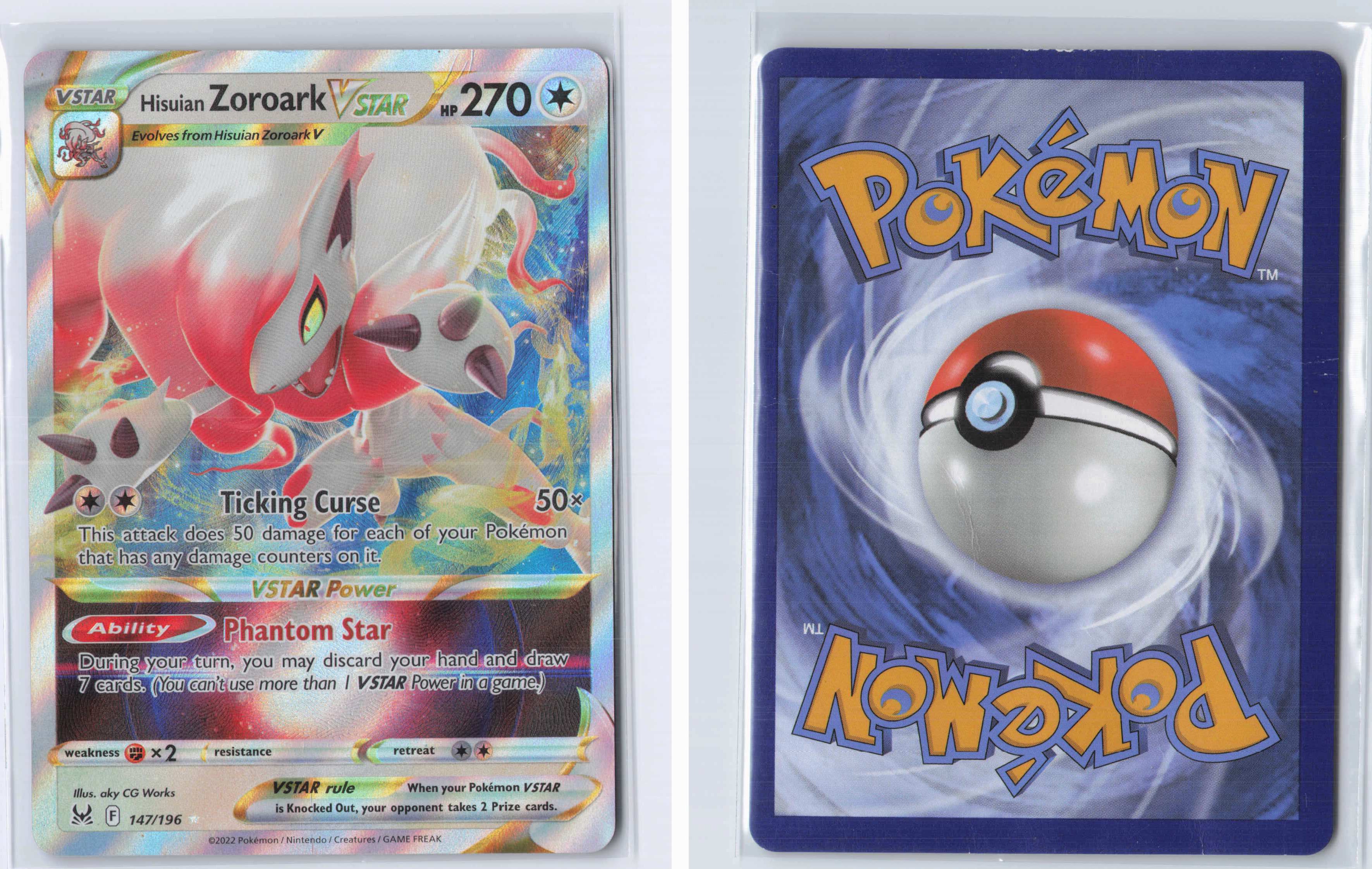 (#147/196) Hisuian Zoroark VSTAR [SWSH11: Lost Origin]