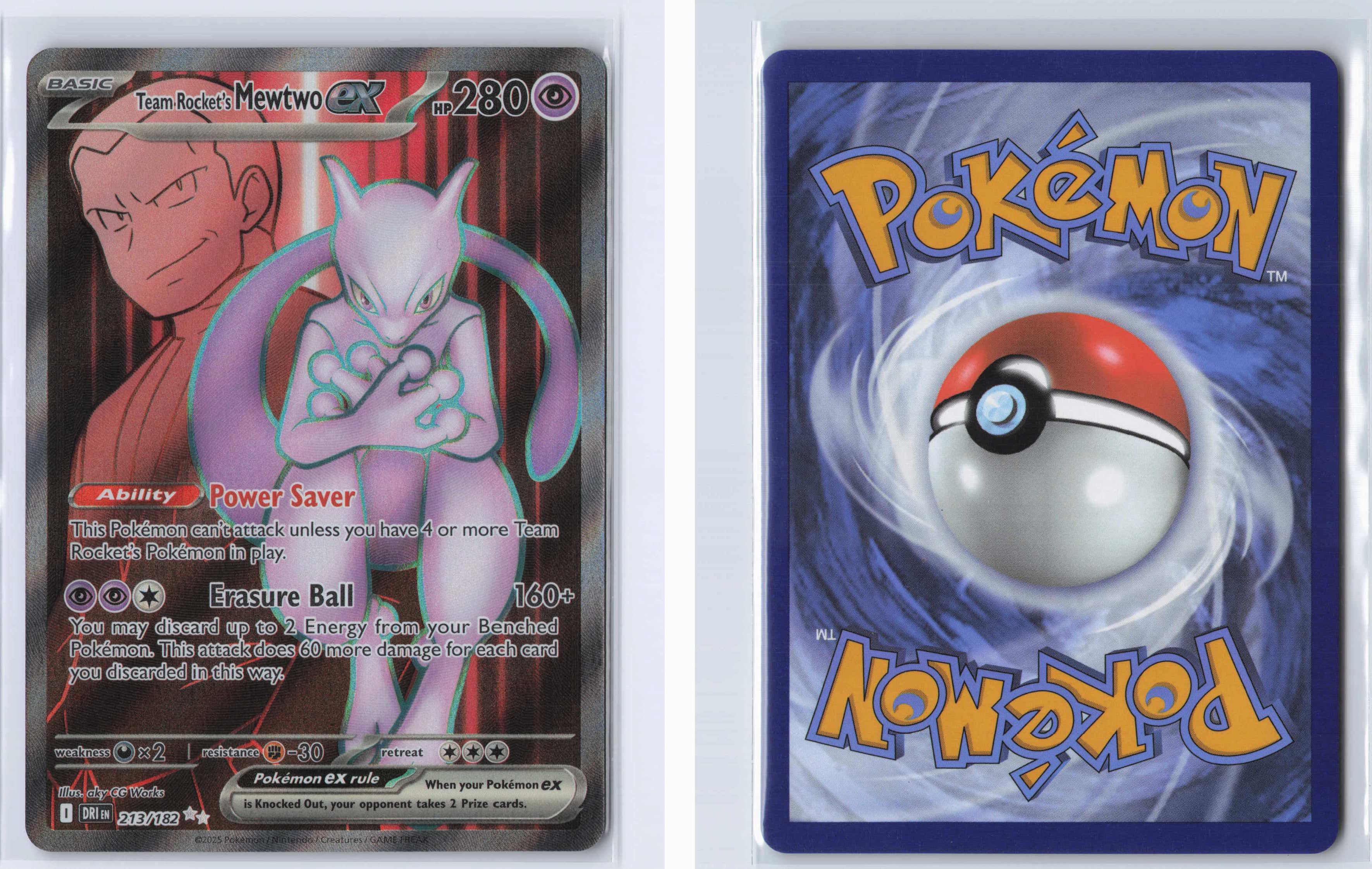 (#213/182) Team Rocket's Mewtwo ex [SV10: Destined Rivals]