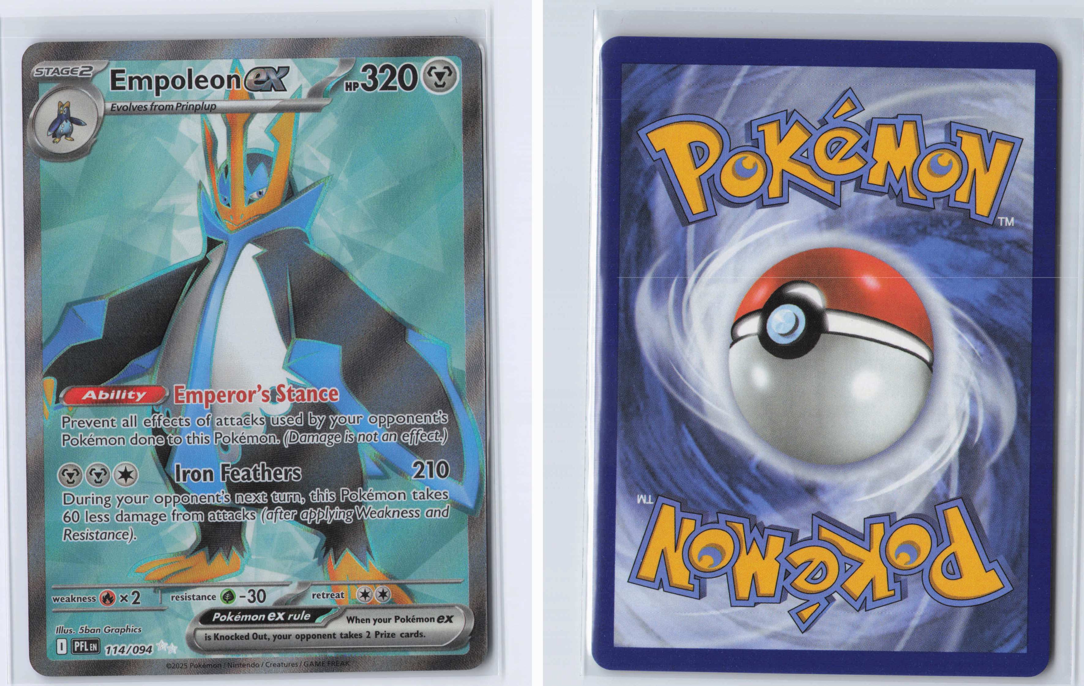 (#114/094) Empoleon ex [Mega Evolutions: Phantasmal Flames]