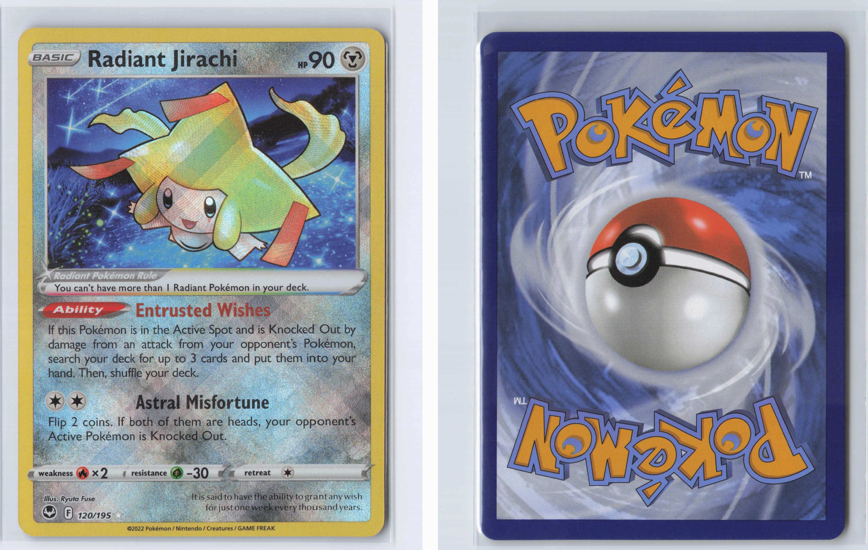 (#120/195) Radiant Jirachi [Sword & Shield: Silver Tempest]