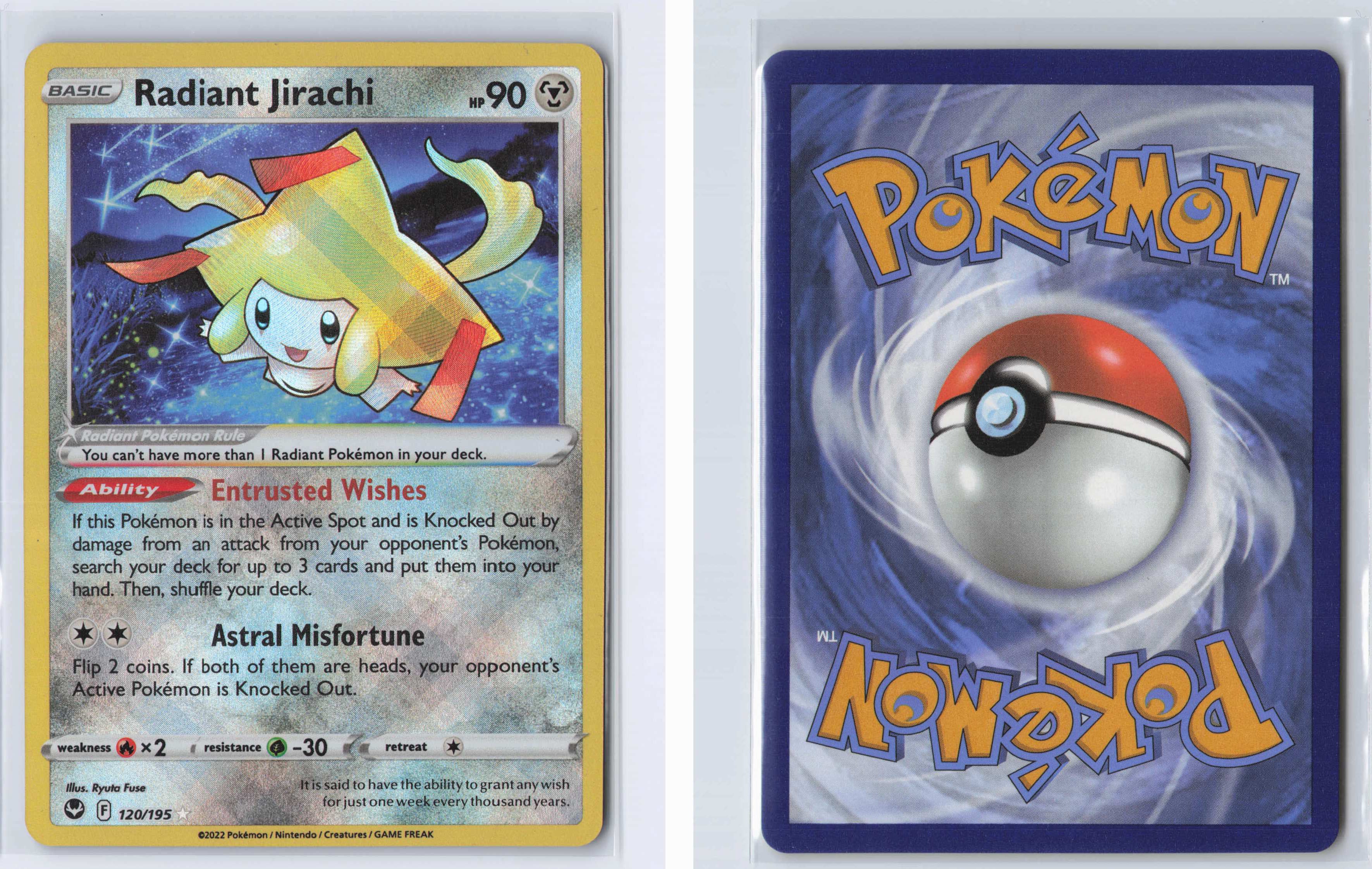 (#120/195) Radiant Jirachi [Sword & Shield: Silver Tempest]