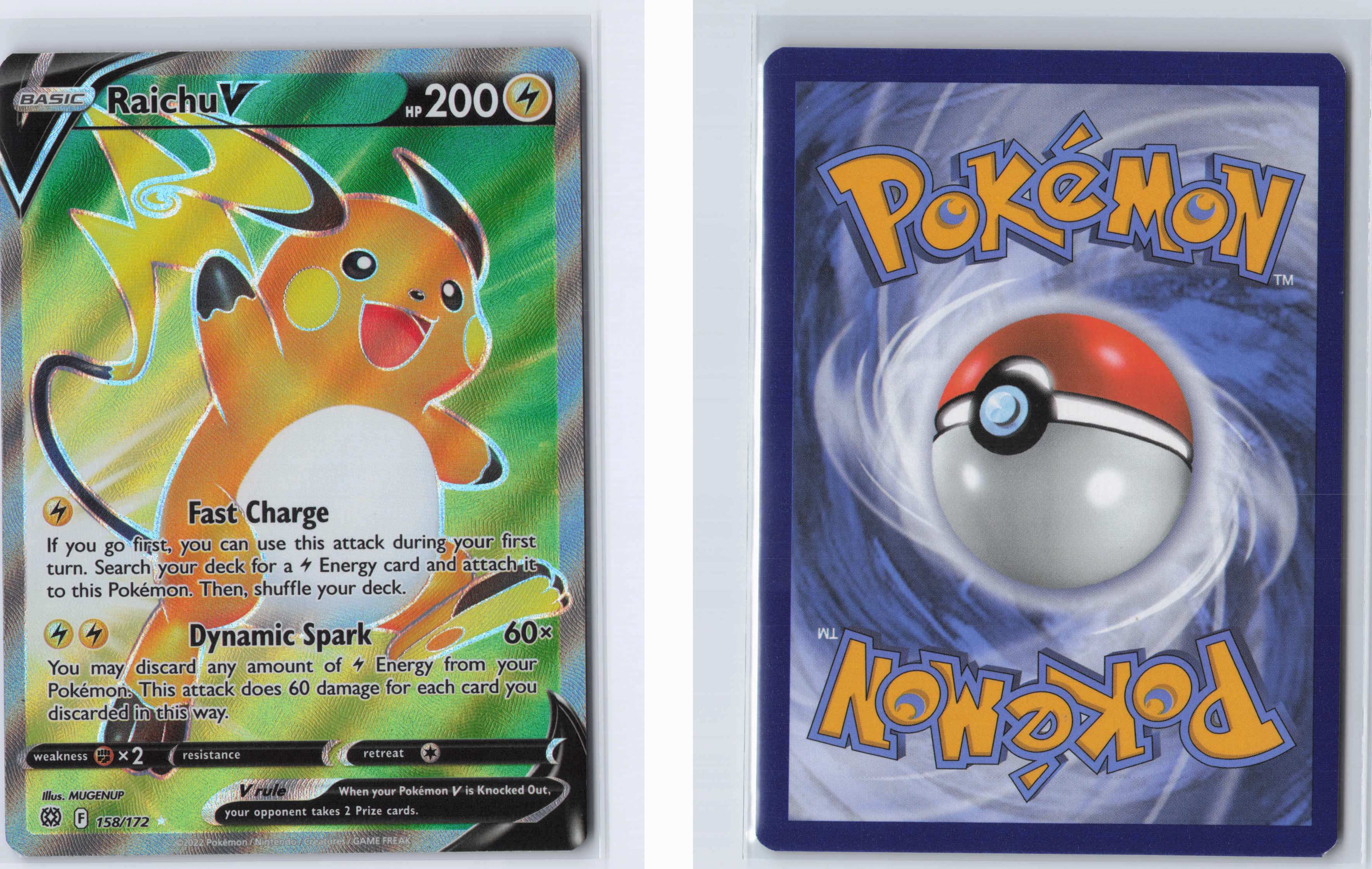 (#158/172) Raichu V (Full Art) [SWSH09: Brilliant Stars]