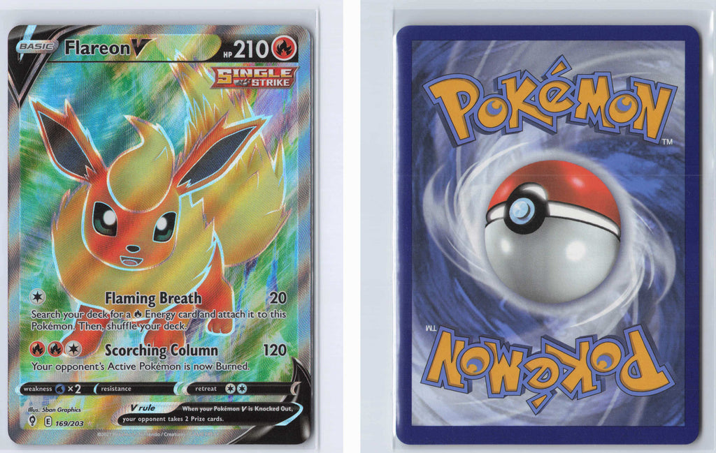 (#169/203) Flareon V (Full Art) [SWSH07: Evolving Skies]