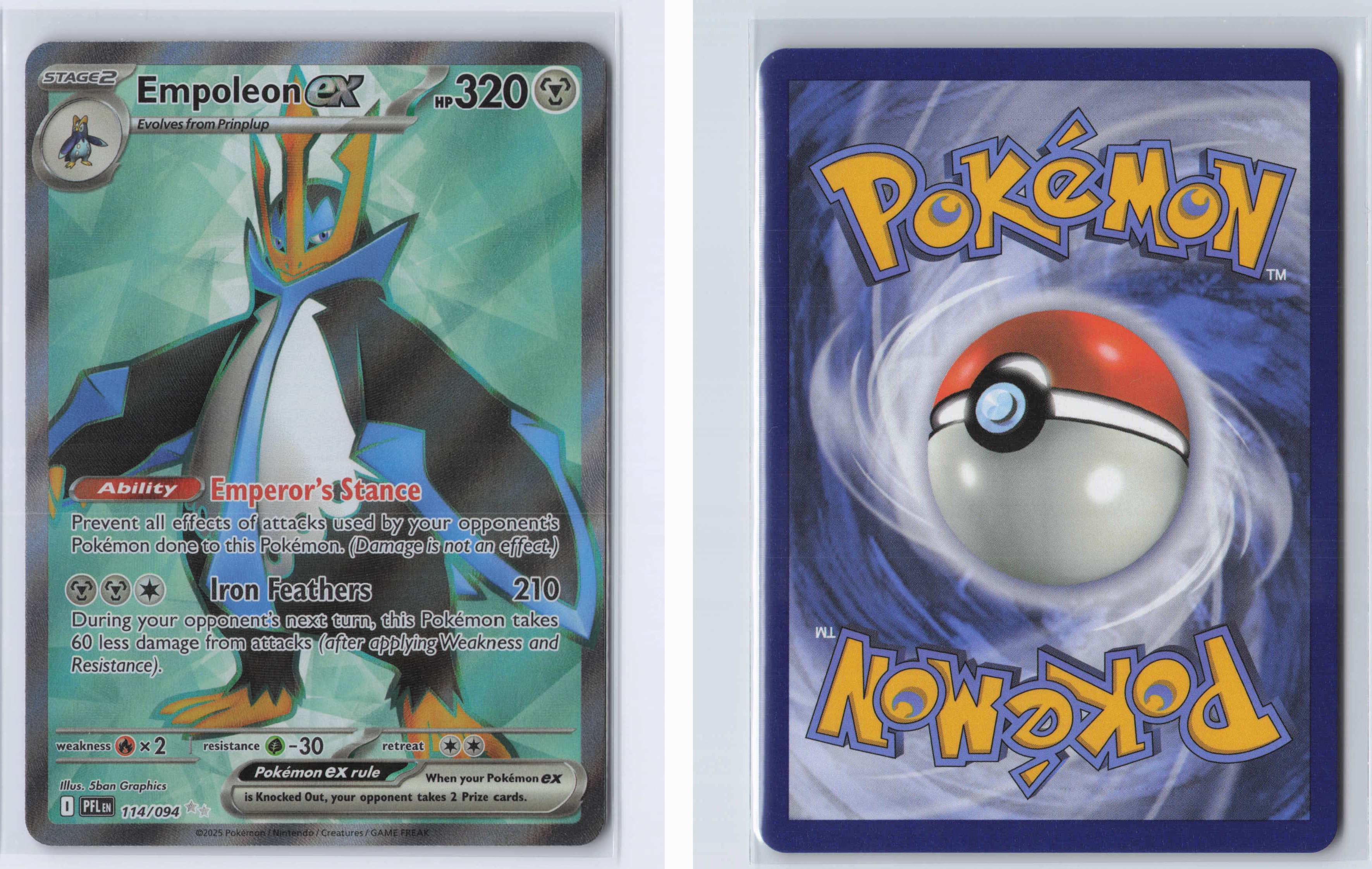 (#114/094) Empoleon ex [Mega Evolutions: Phantasmal Flames]