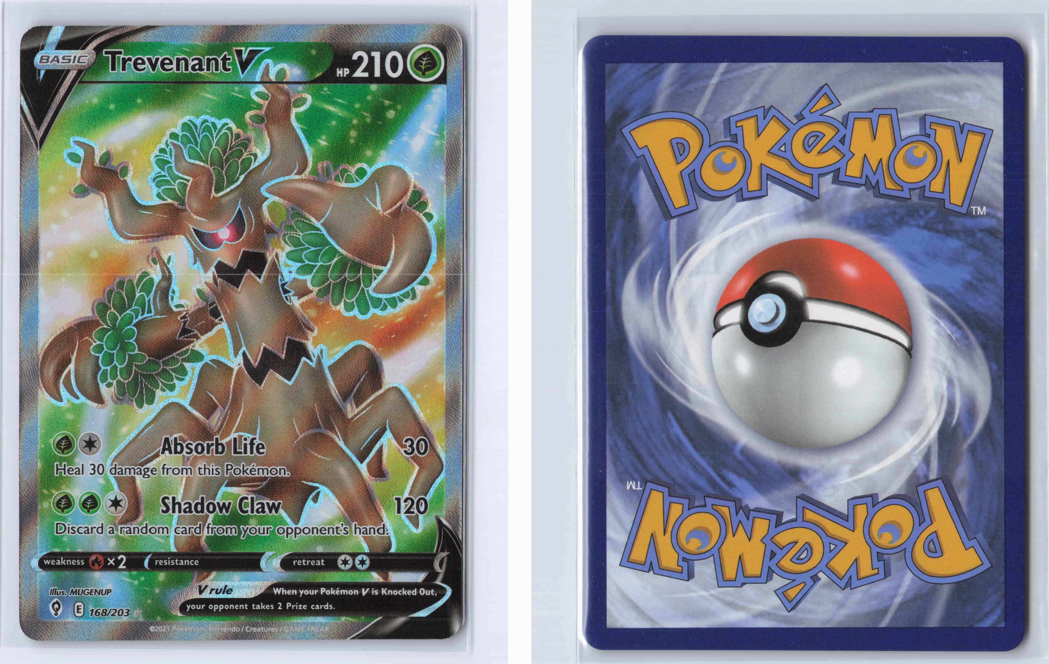 (#168/203) Trevenant V (Full Art) [SWSH07: Evolving Skies]