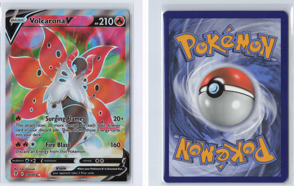 (#170/203) Volcarona V (Full Art) [SWSH07: Evolving Skies]