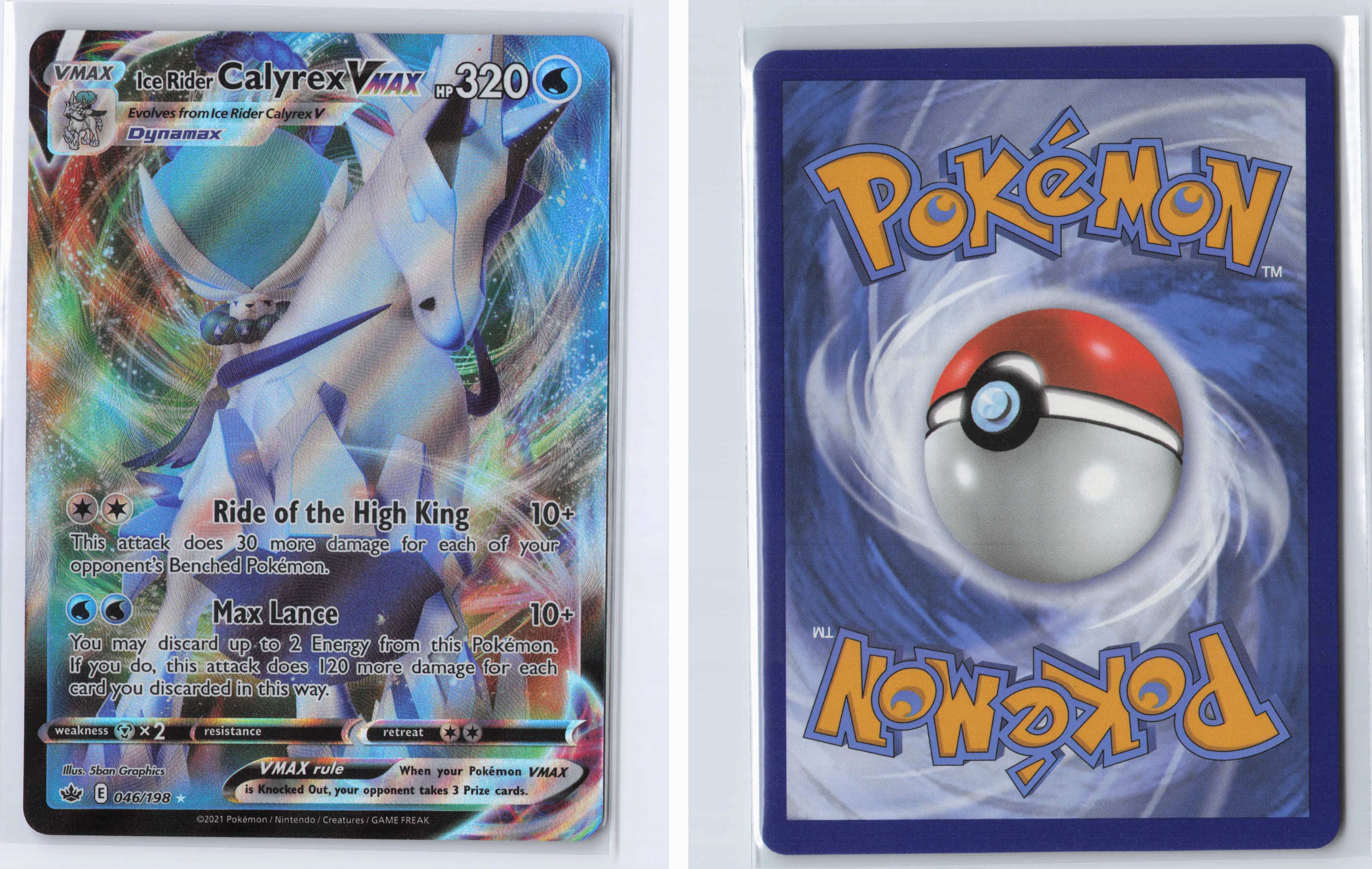 (#046/198) Ice Rider Calyrex VMAX [SWSH06: Chilling Reign]