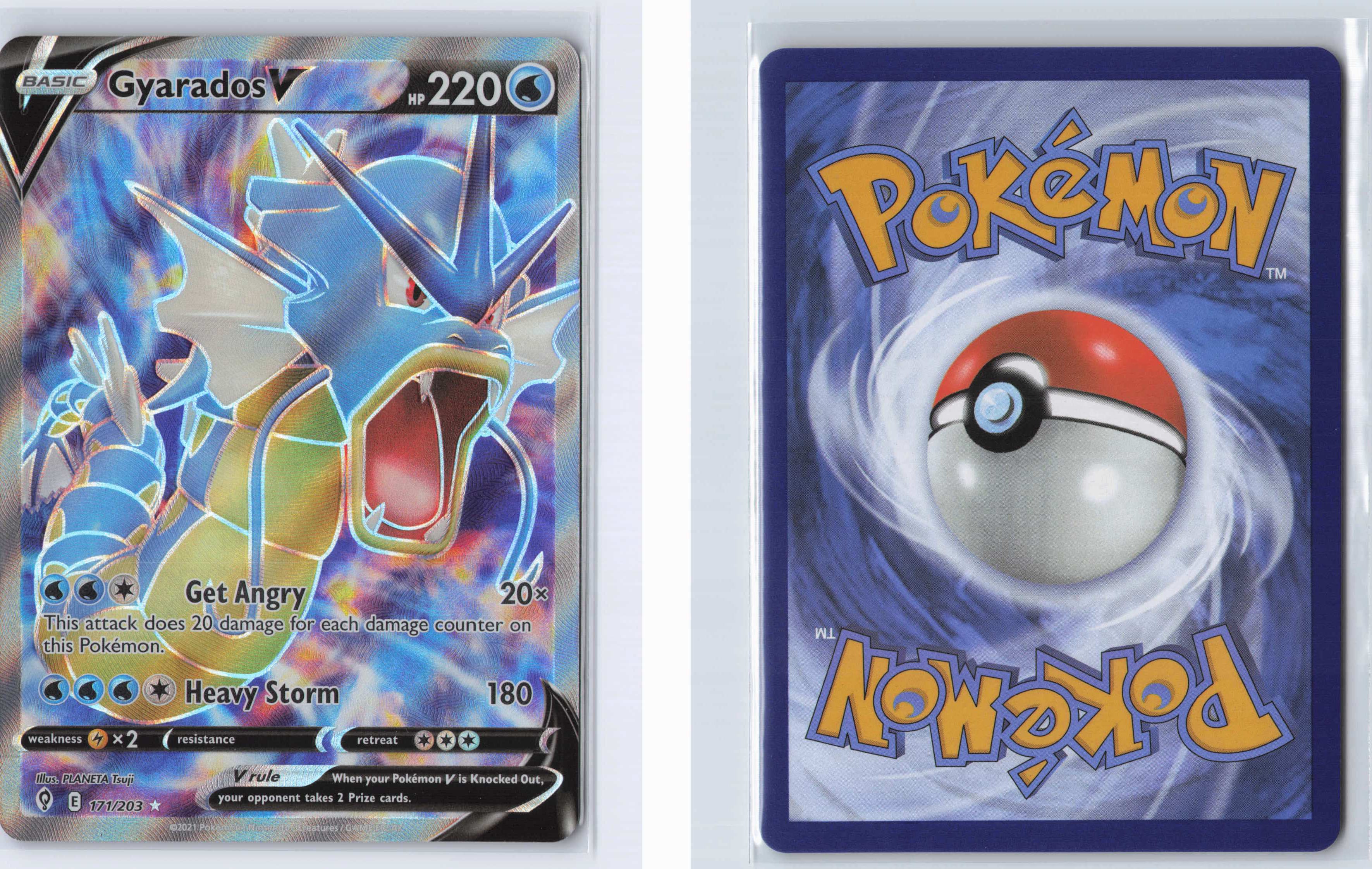 (#171/203) Gyarados V (Full Art) [SWSH07: Evolving Skies]