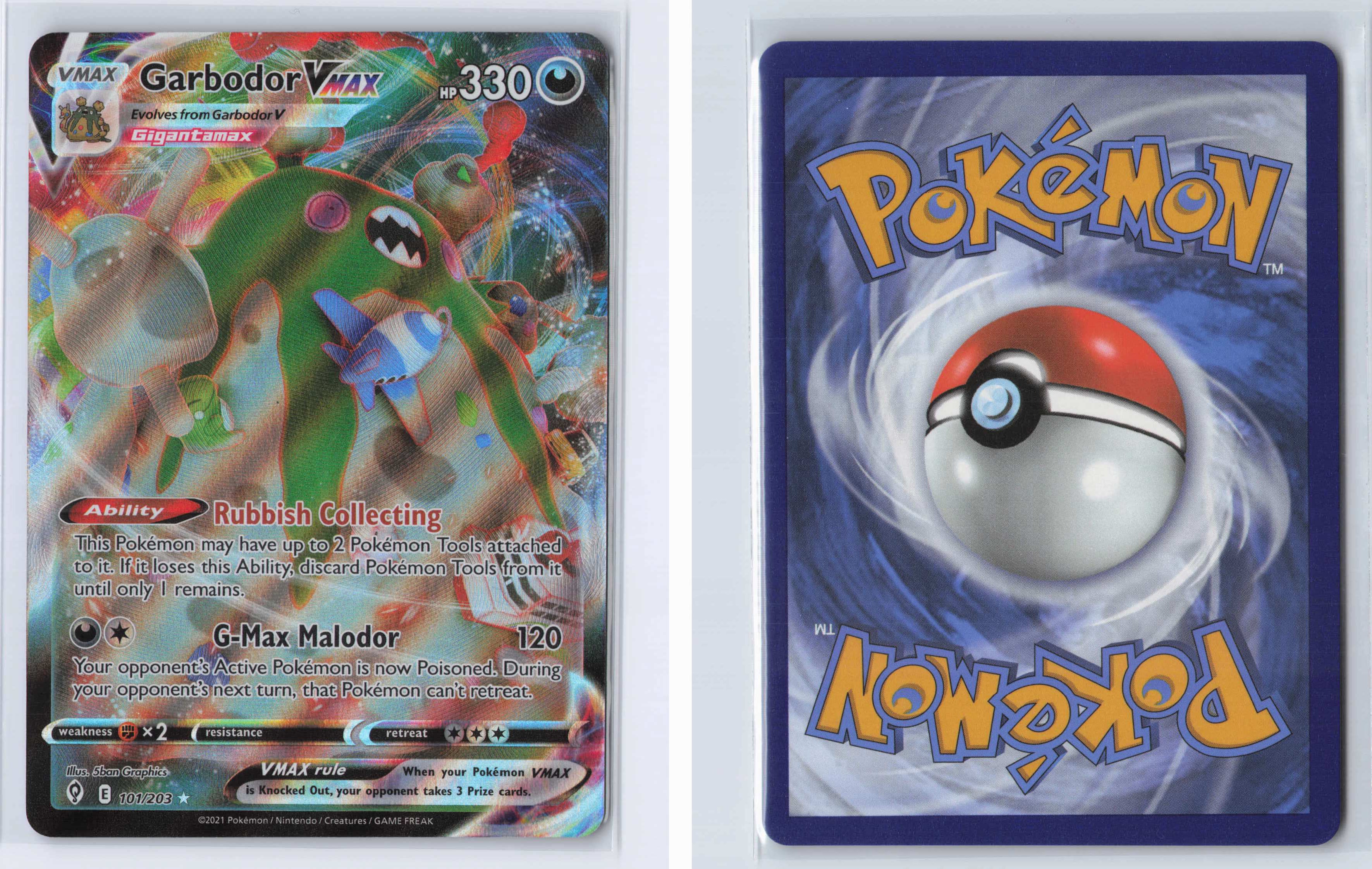 (#101/203) Garbodor VMAX [SWSH07: Evolving Skies]