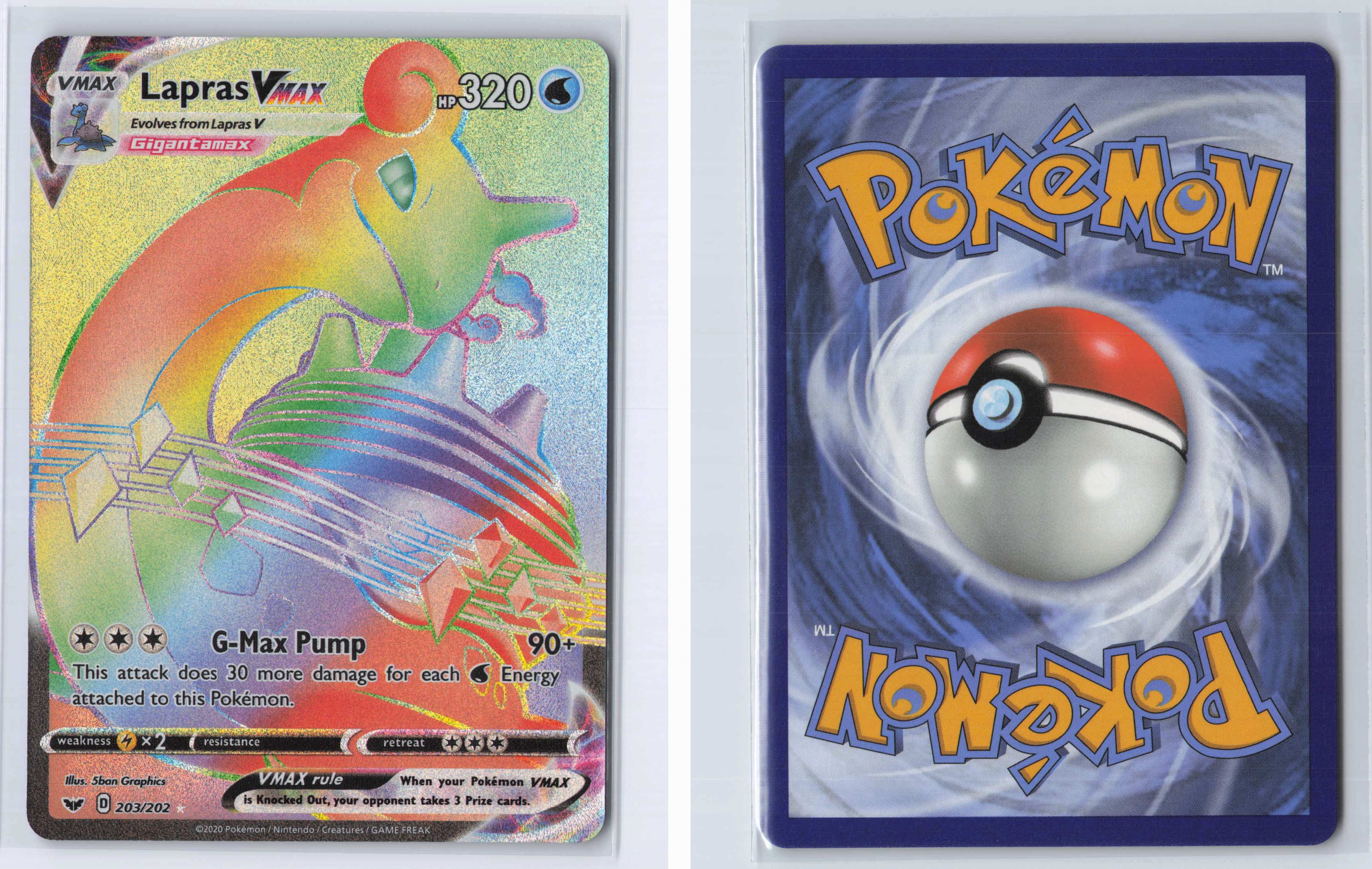 (#203/202) Lapras VMAX (Secret) [SWSH01: Sword & Shield Base Set]
