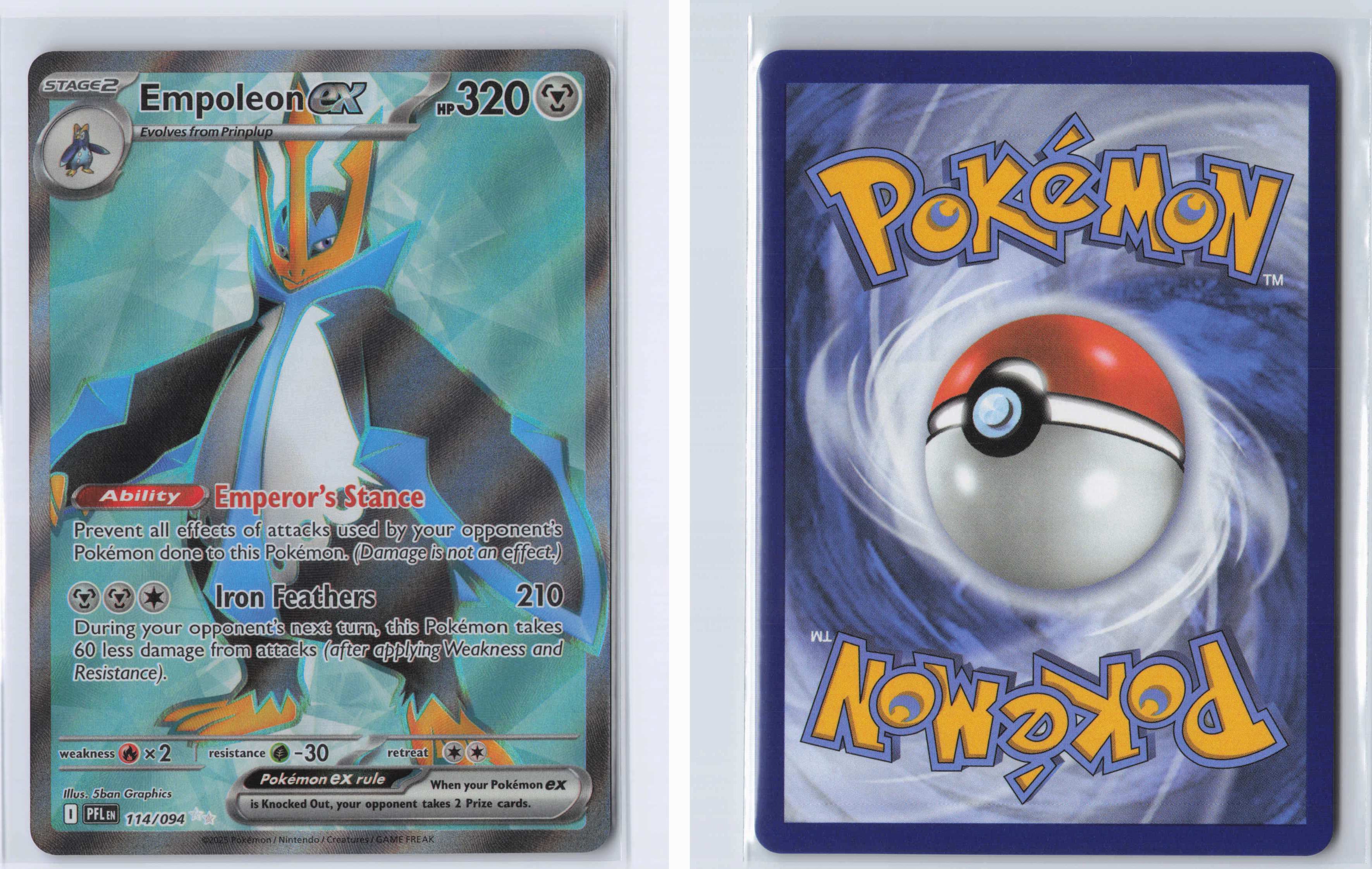 (#114/094) Empoleon ex [Mega Evolutions: Phantasmal Flames]