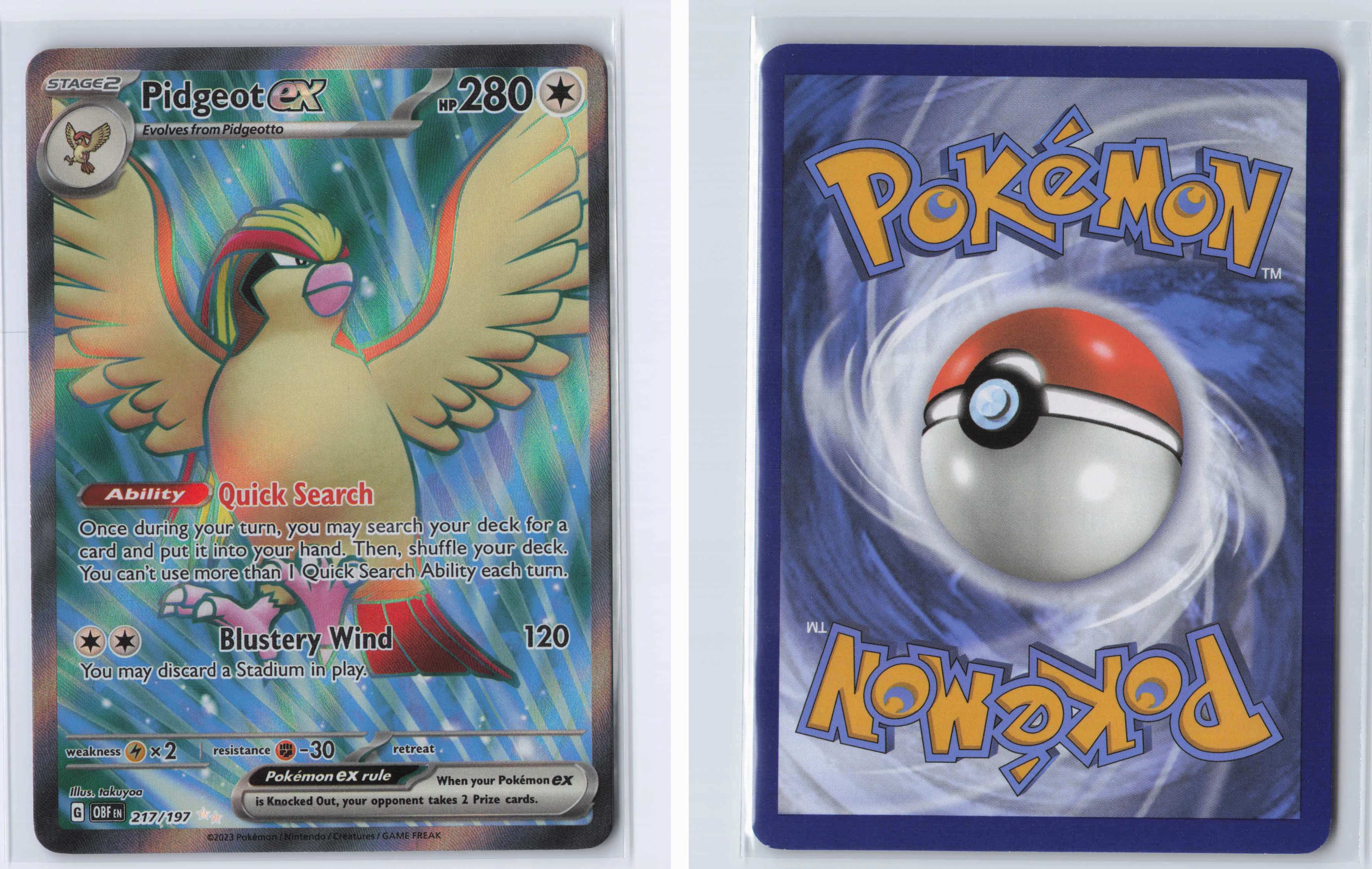 (#217/197) Pidgeot ex - [SV03: Obsidian Flames]