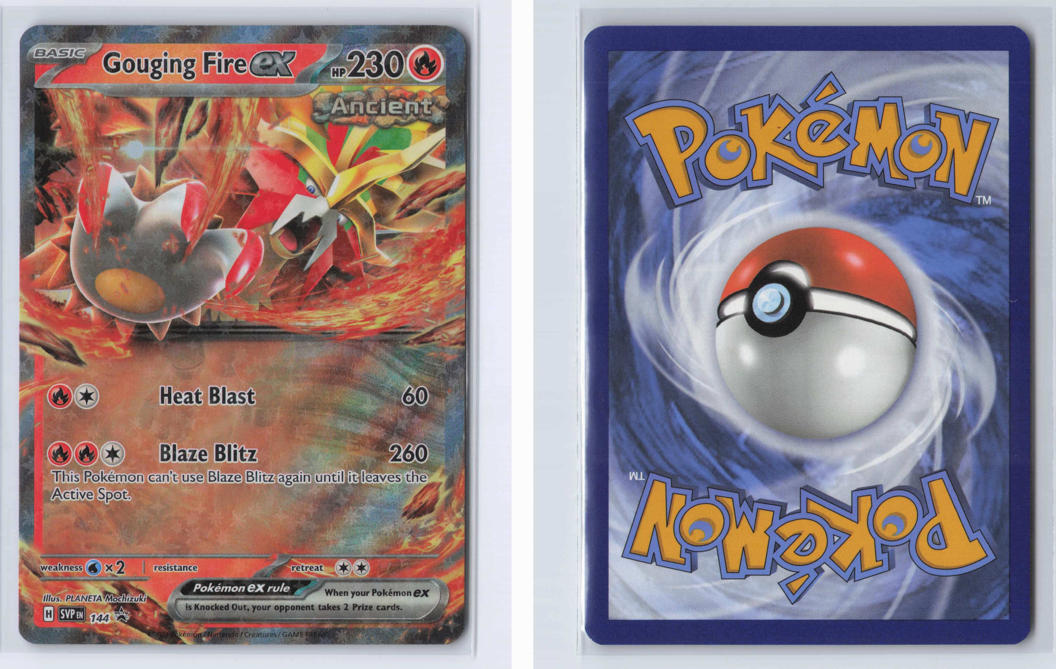 (#144) Gouging Fire ex [SV: Scarlet & Violet Promo Cards]