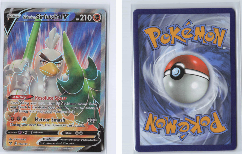 (#174/185) Galarian Sirfetch'd V (Full Art) [SWSH04: Vivid Voltage]
