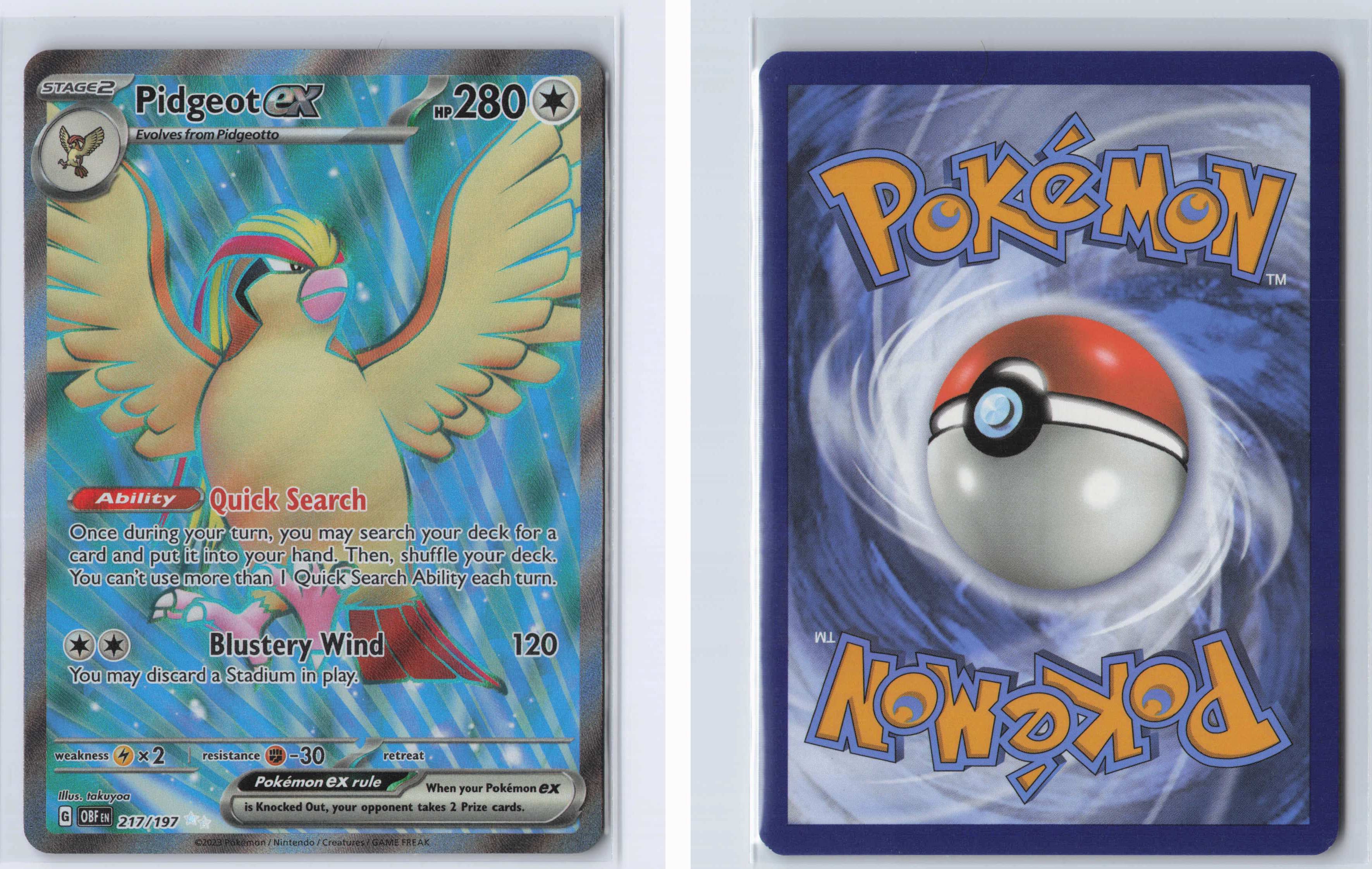 (#217/197) Pidgeot ex - [SV03: Obsidian Flames]
