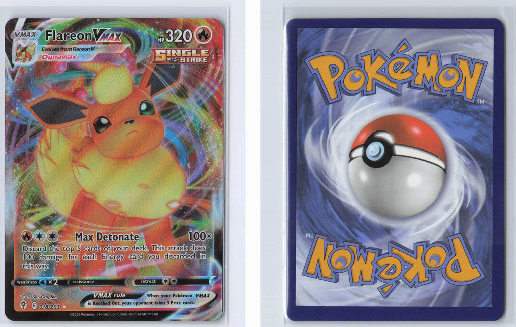 (#018/203) Flareon VMAX [SWSH07: Evolving Skies]