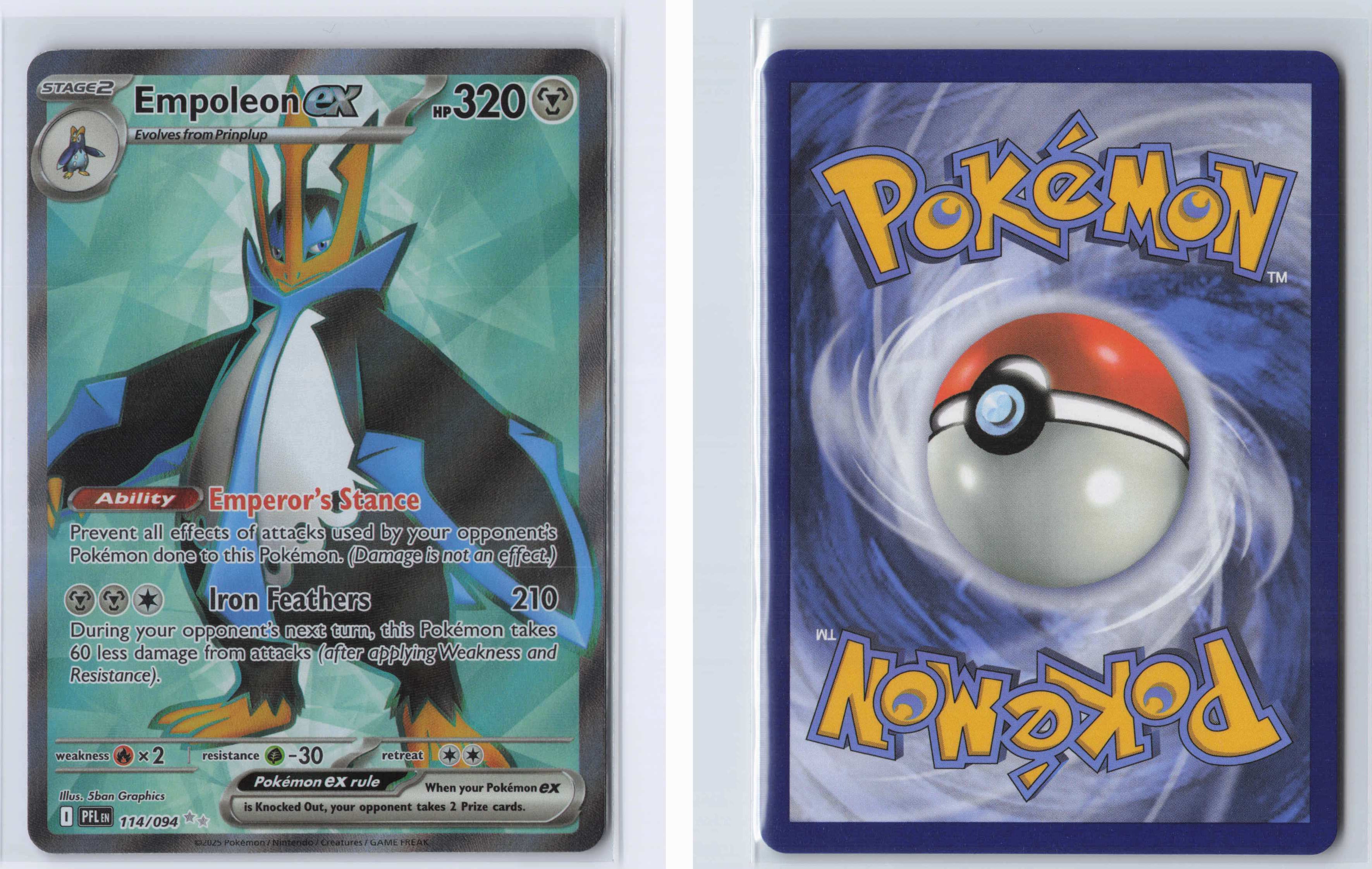 (#114/094) Empoleon ex [Mega Evolutions: Phantasmal Flames]