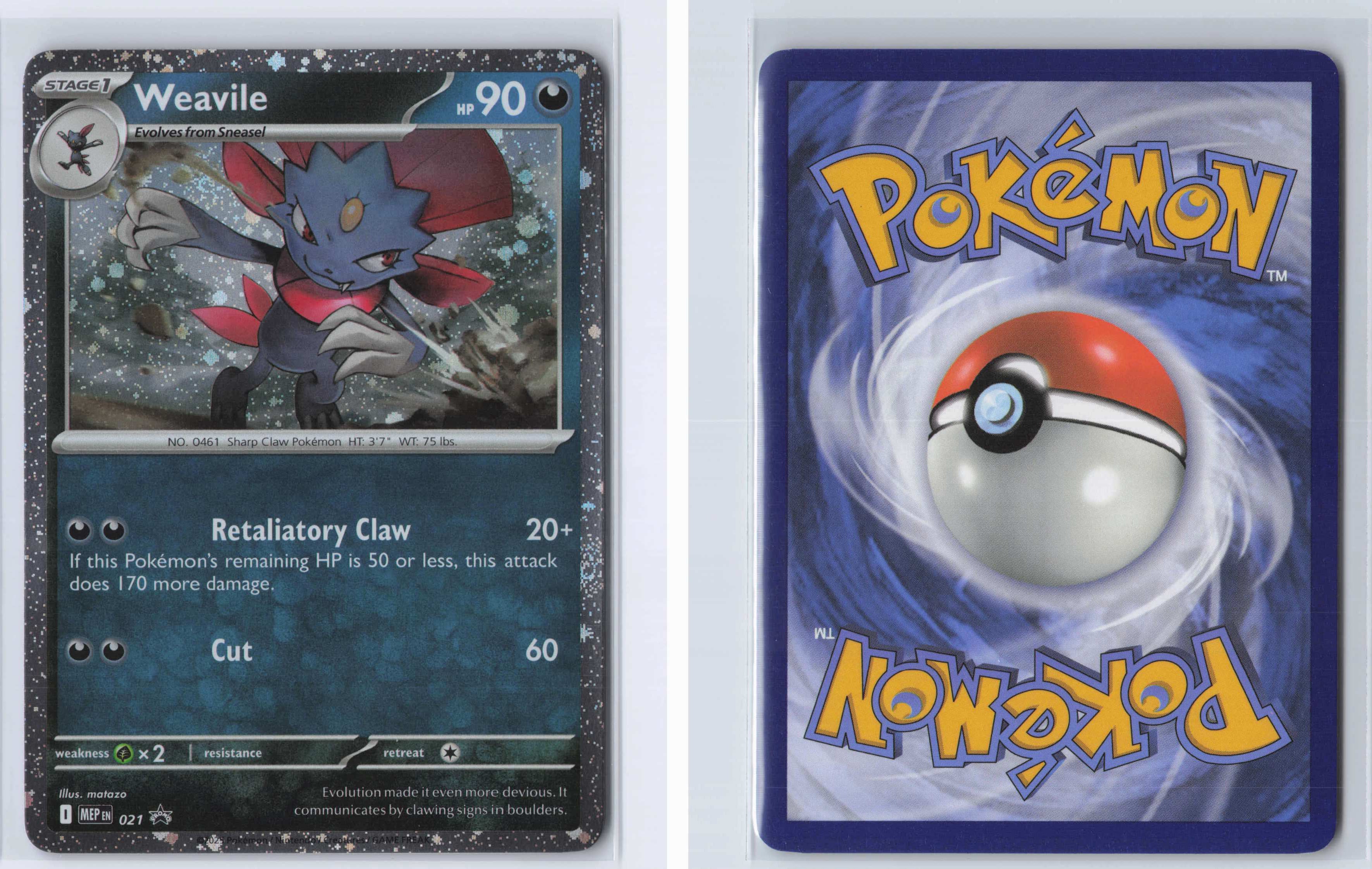 (#21) Weavile (Cosmos Holo) [ME: Mega Evolution Promo]