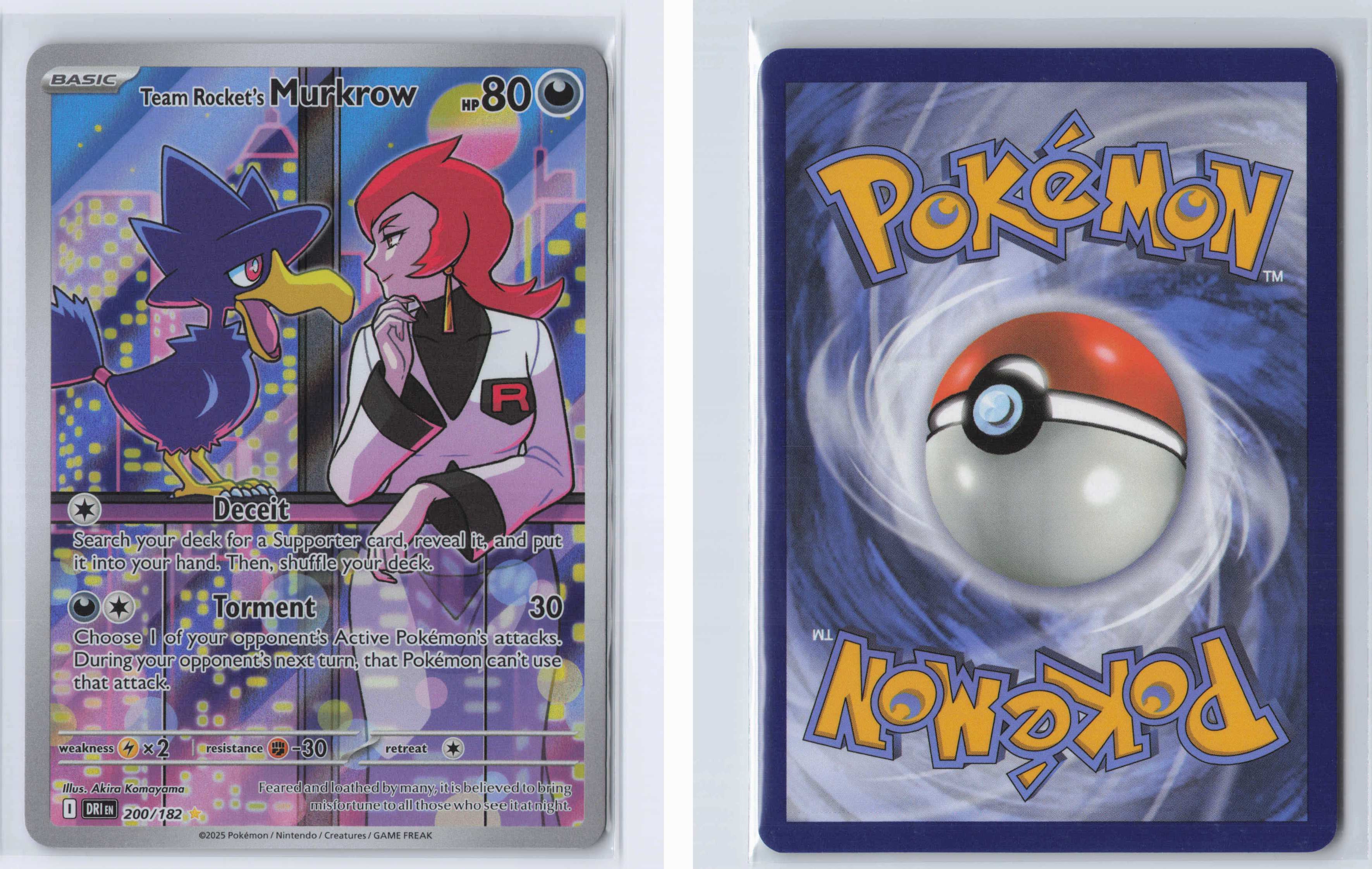 (#200/182) Team Rocket's Murkrow [SV10: Destined Rivals]