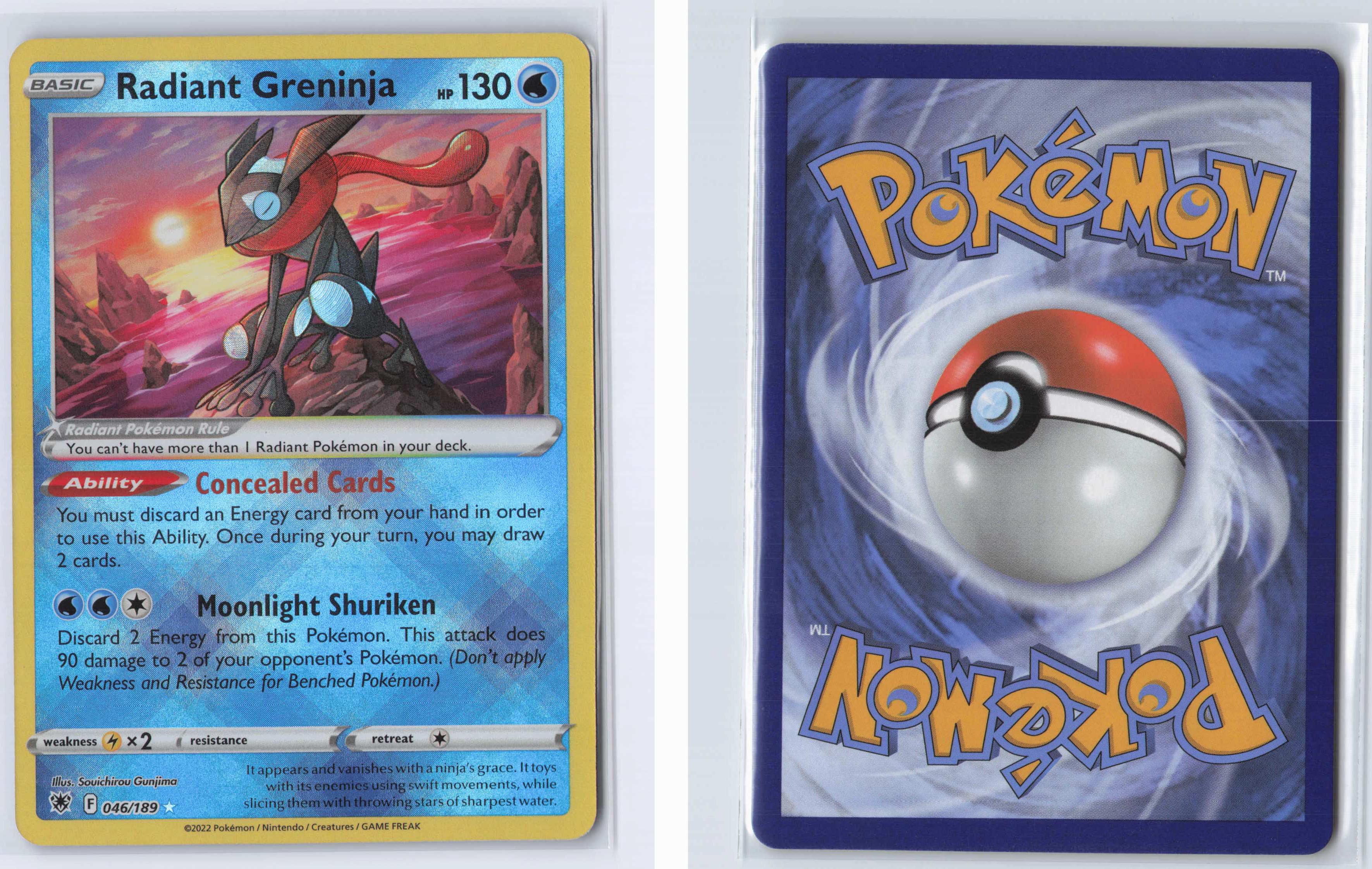 (#046/189) Radiant Greninja [SWSH10: Astral Radiance]