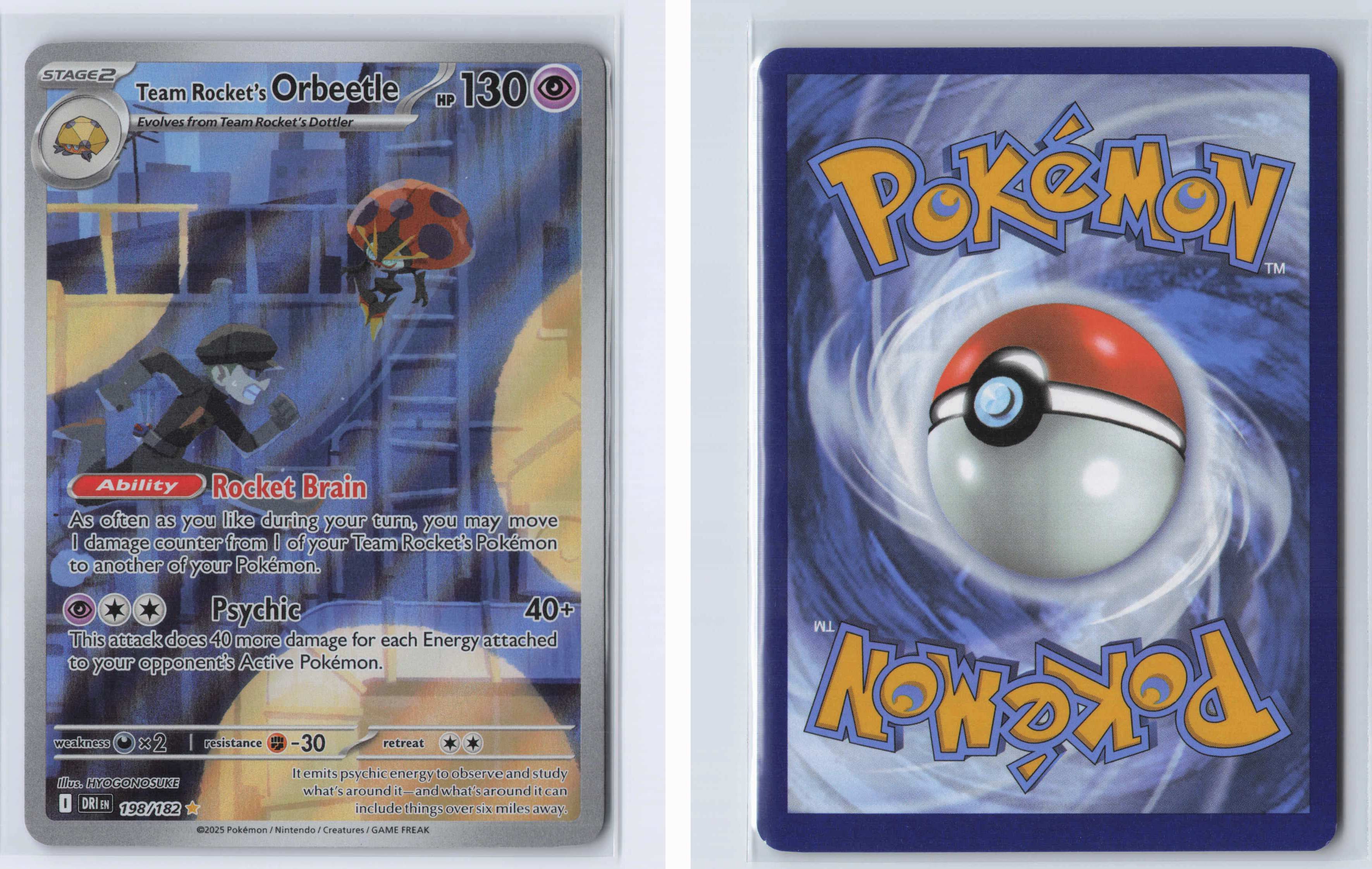 (#198/182) Team Rocket's Orbeetle [SV10: Destined Rivals]