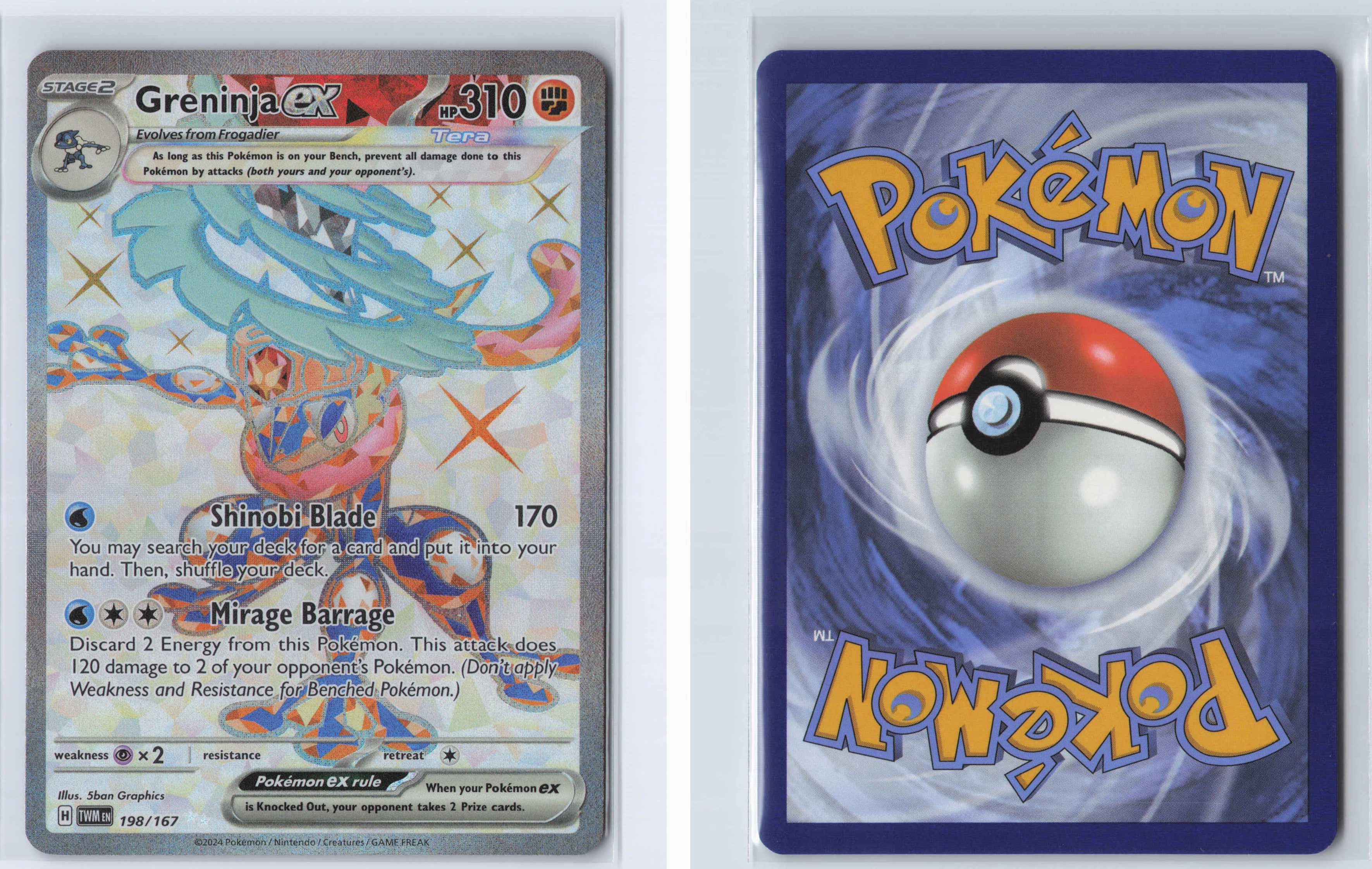 (#198/167) Greninja ex [SV06: Twilight Masquerade]