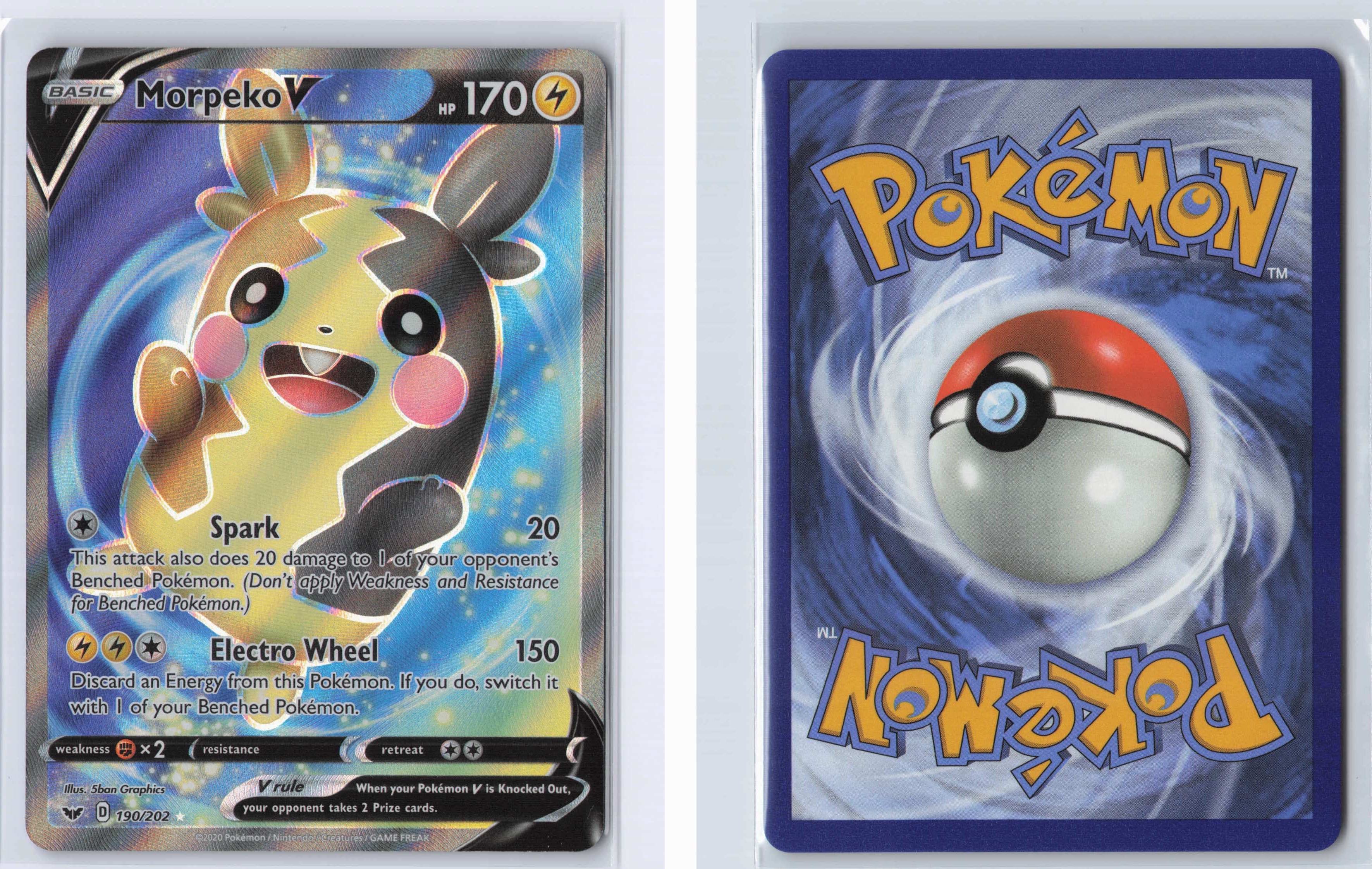 (#190/202) Morpeko V (Full Art) [SWSH01: Sword & Shield Base Set]