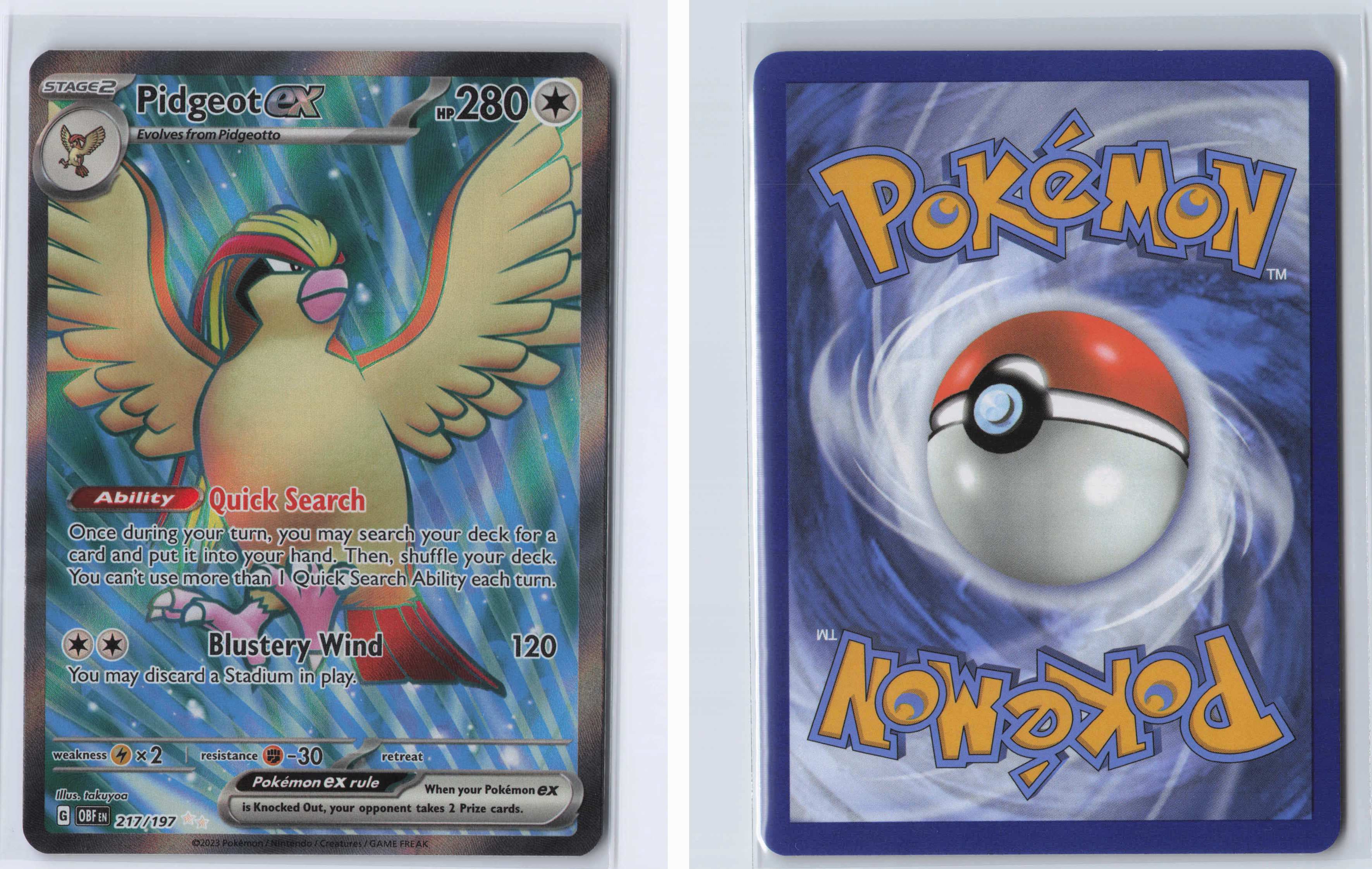 (#217/197) Pidgeot ex - [SV03: Obsidian Flames]