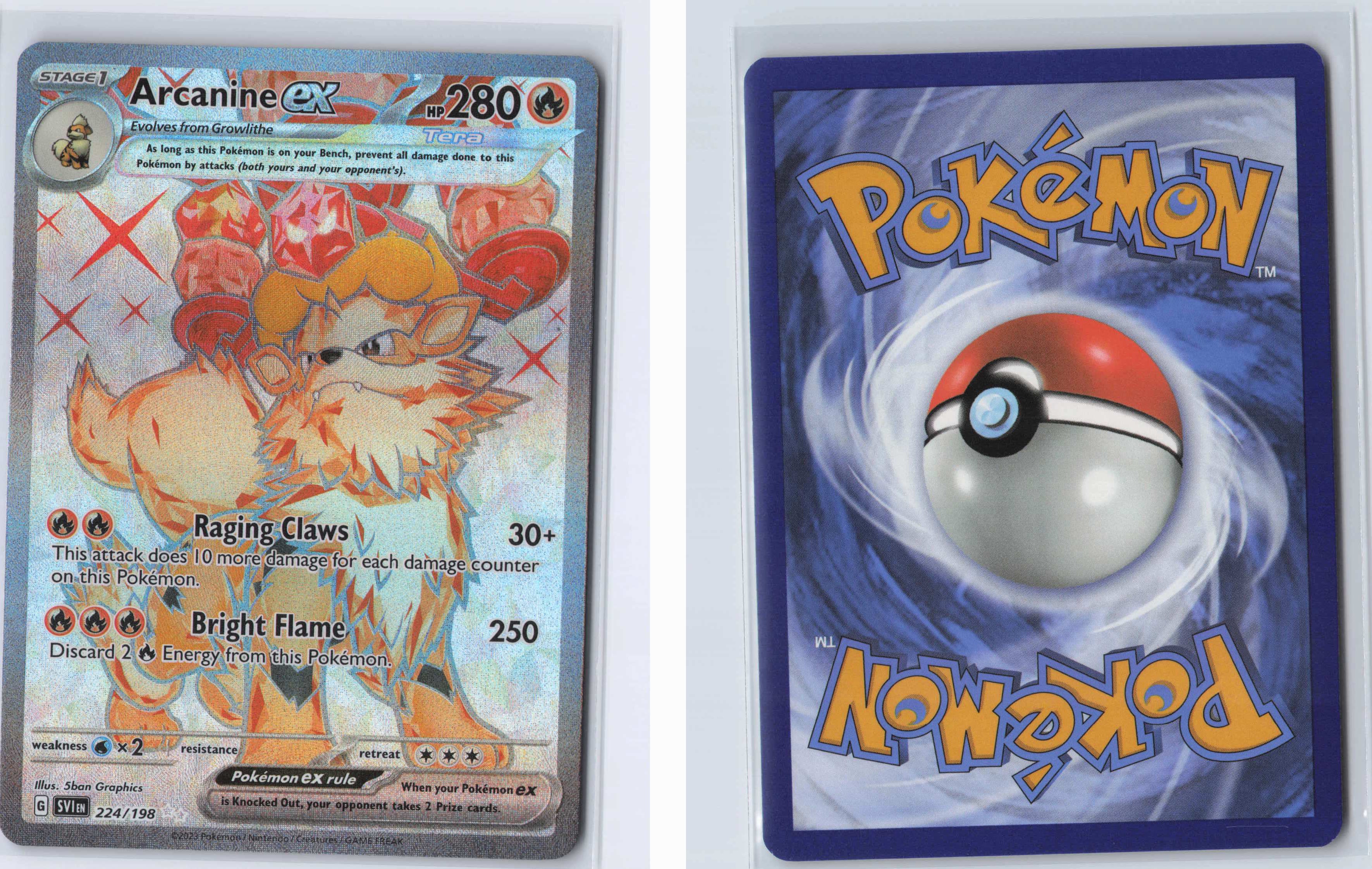(#224/198) Arcanine ex [SV01: Scarlet & Violet Base Set]