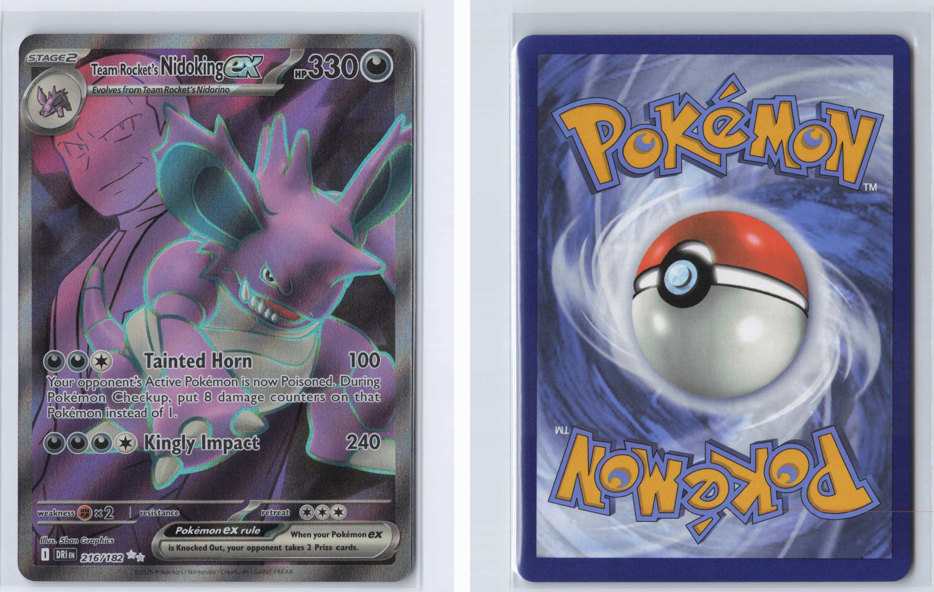(#216/182) Team Rocket's Nidoking ex [SV10: Destined Rivals]