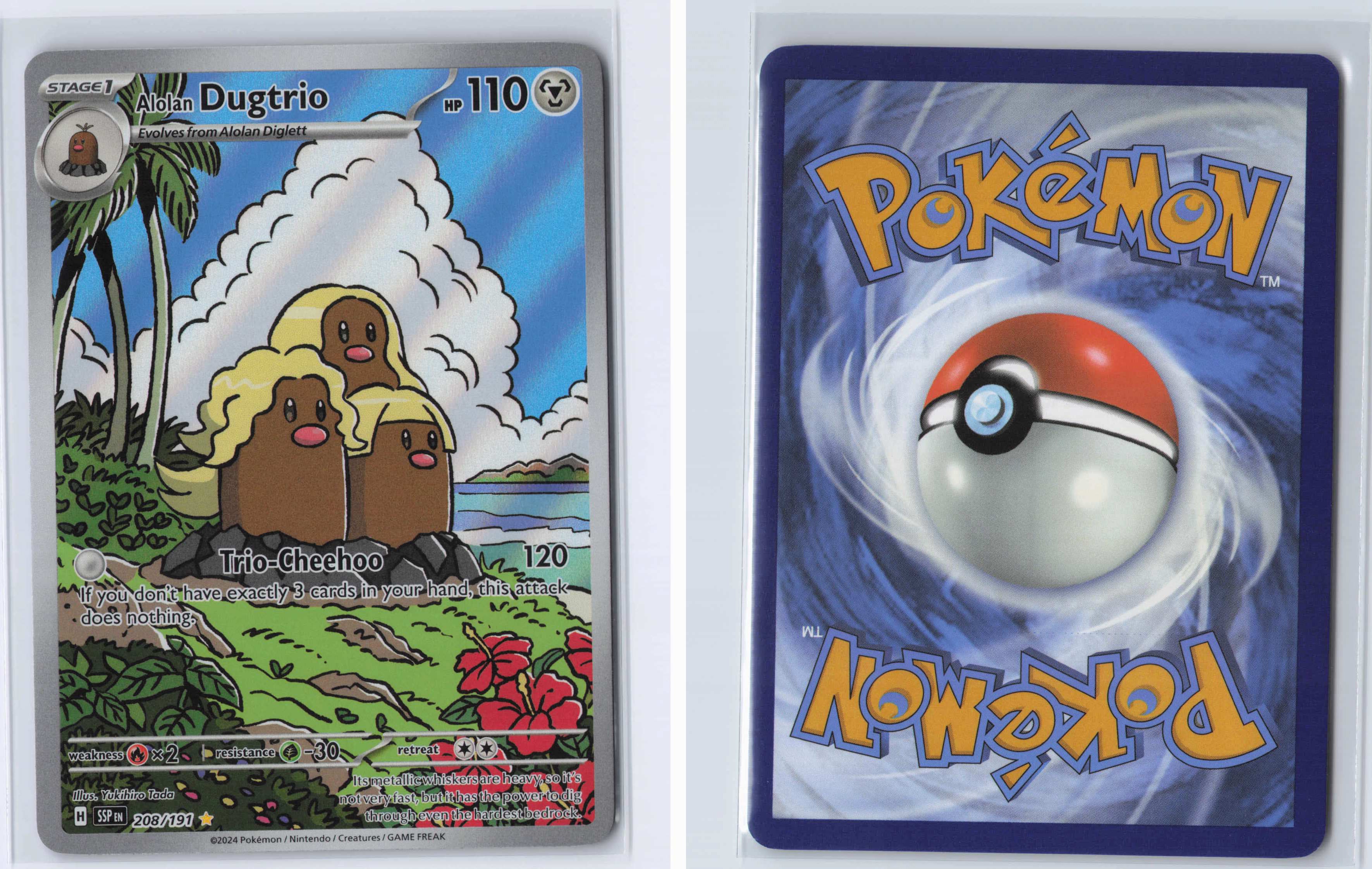 (#208/191) Alolan Dugtrio [SV08: Surging Sparks]