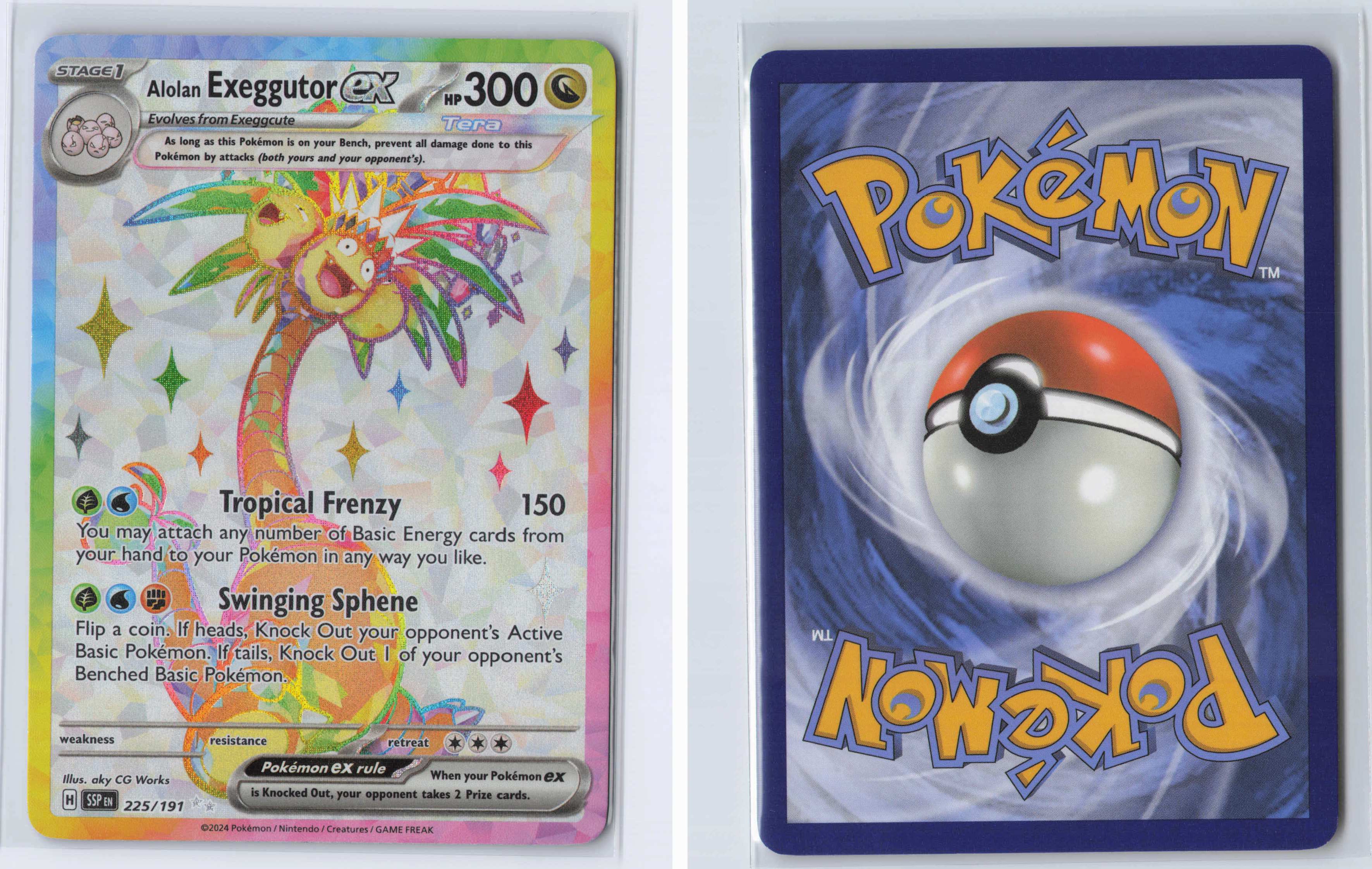 (#225/191) Alolan Exeggutor ex [SV08: Surging Sparks]