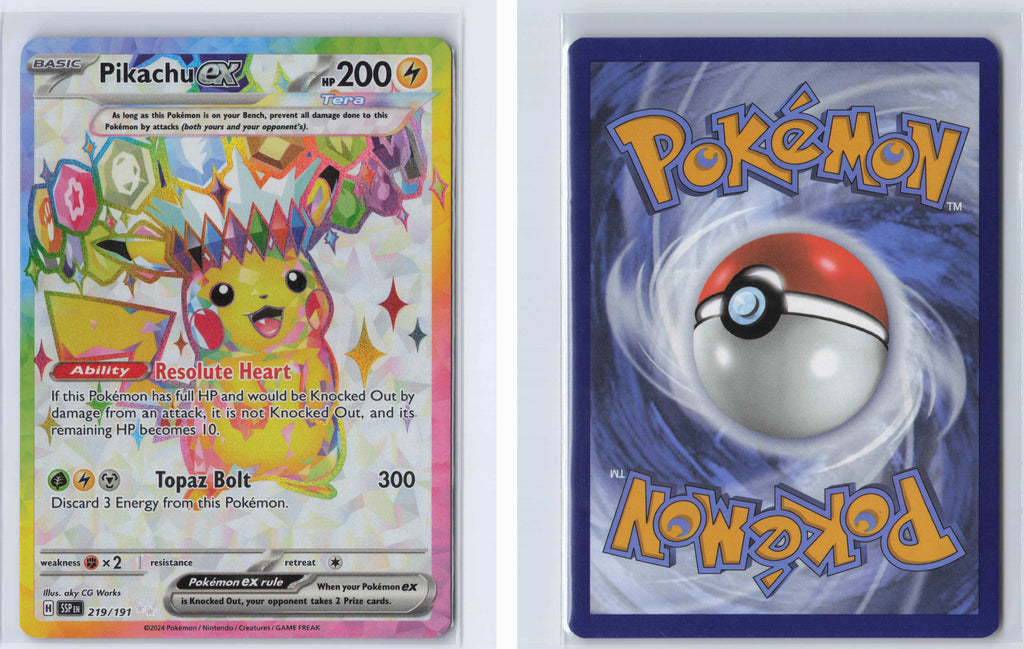 (#219/191) Pikachu ex [SV08: Surging Sparks]