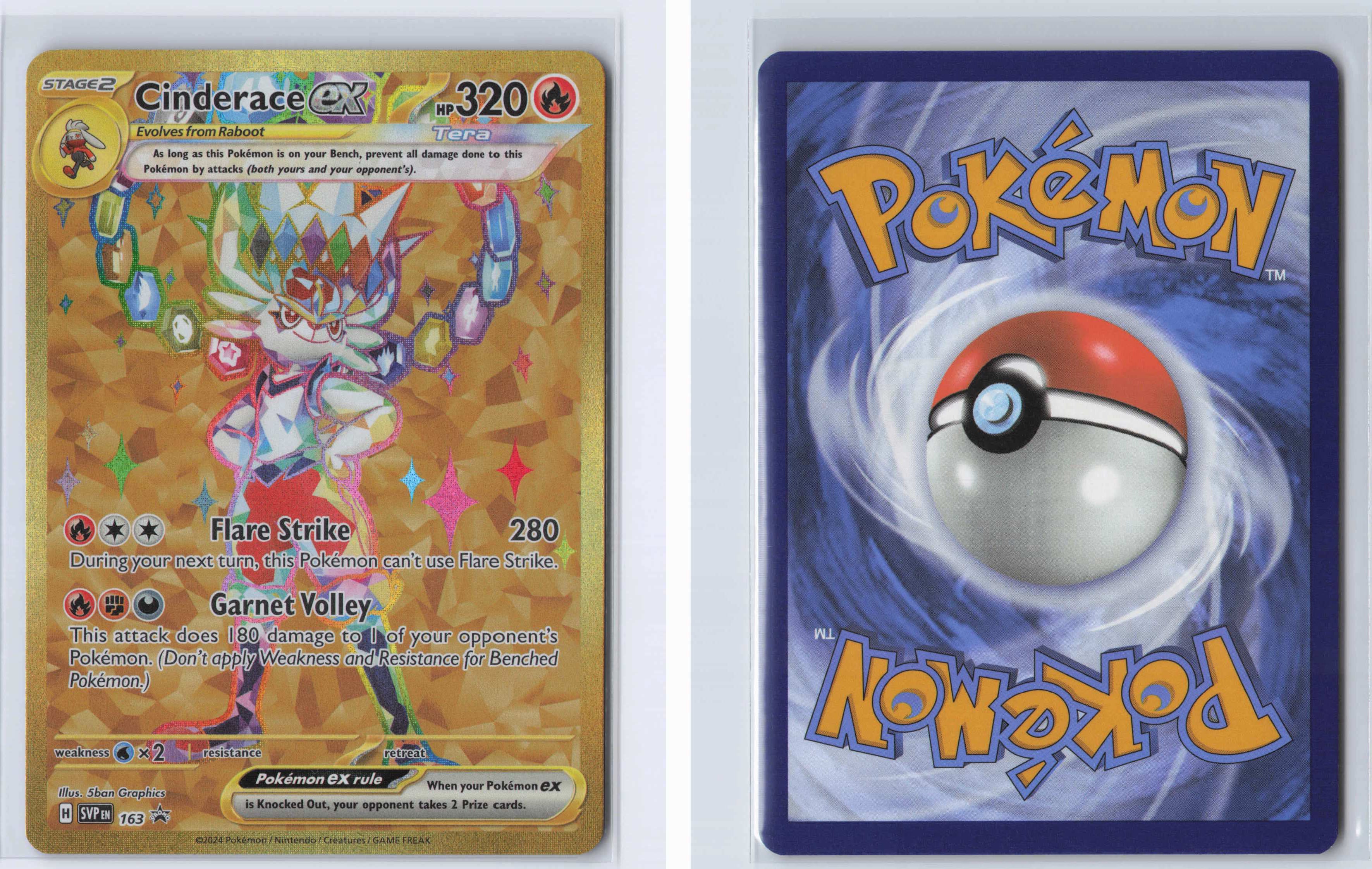 (#163) Cinderace ex - [SV: Scarlet & Violet Promo Cards]