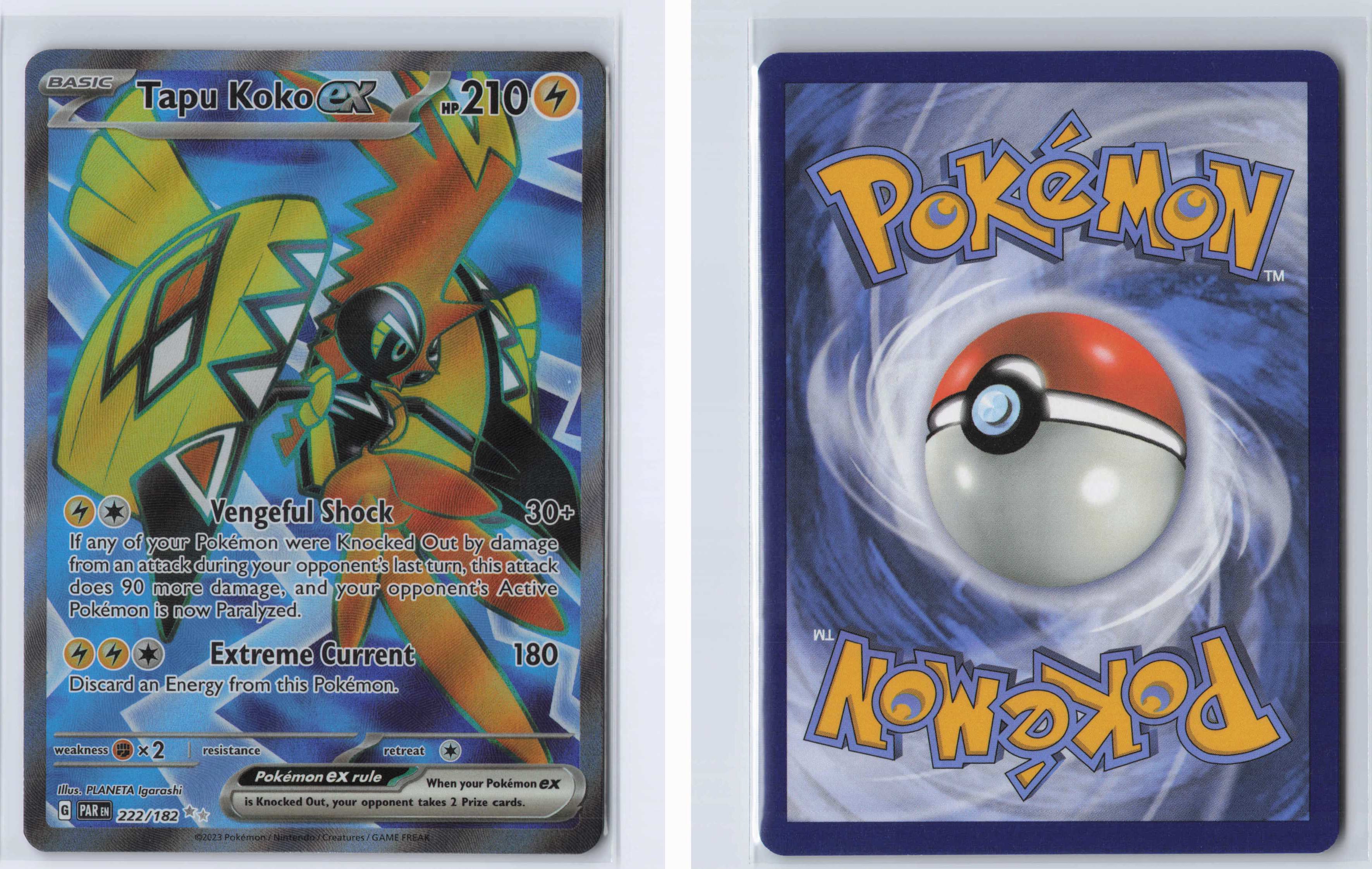 (#222/182) Tapu Koko ex - [SV04: Paradox Rift]