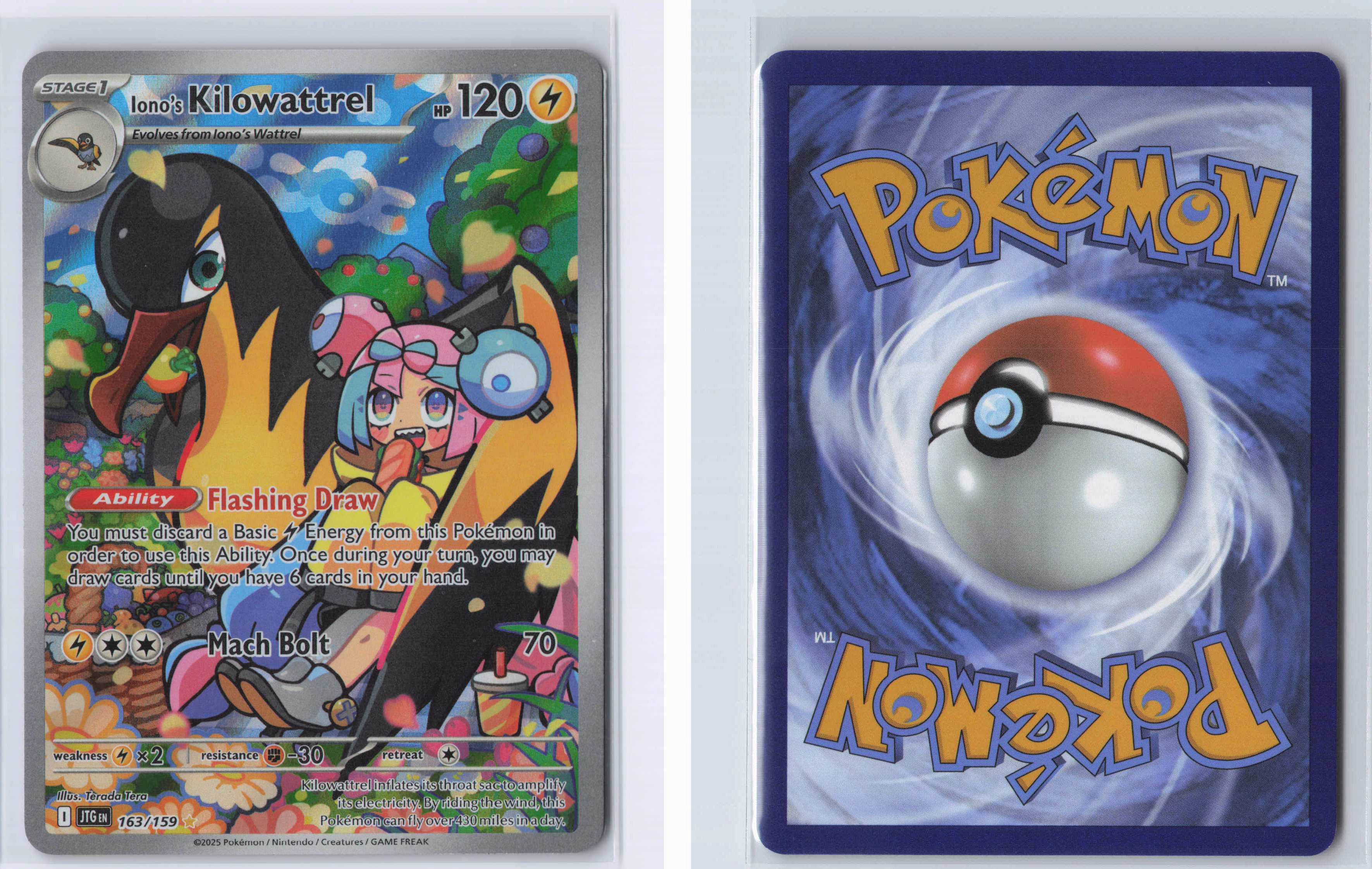 (#163/159) Iono's Kilowattrel [SV09: Journey Together]