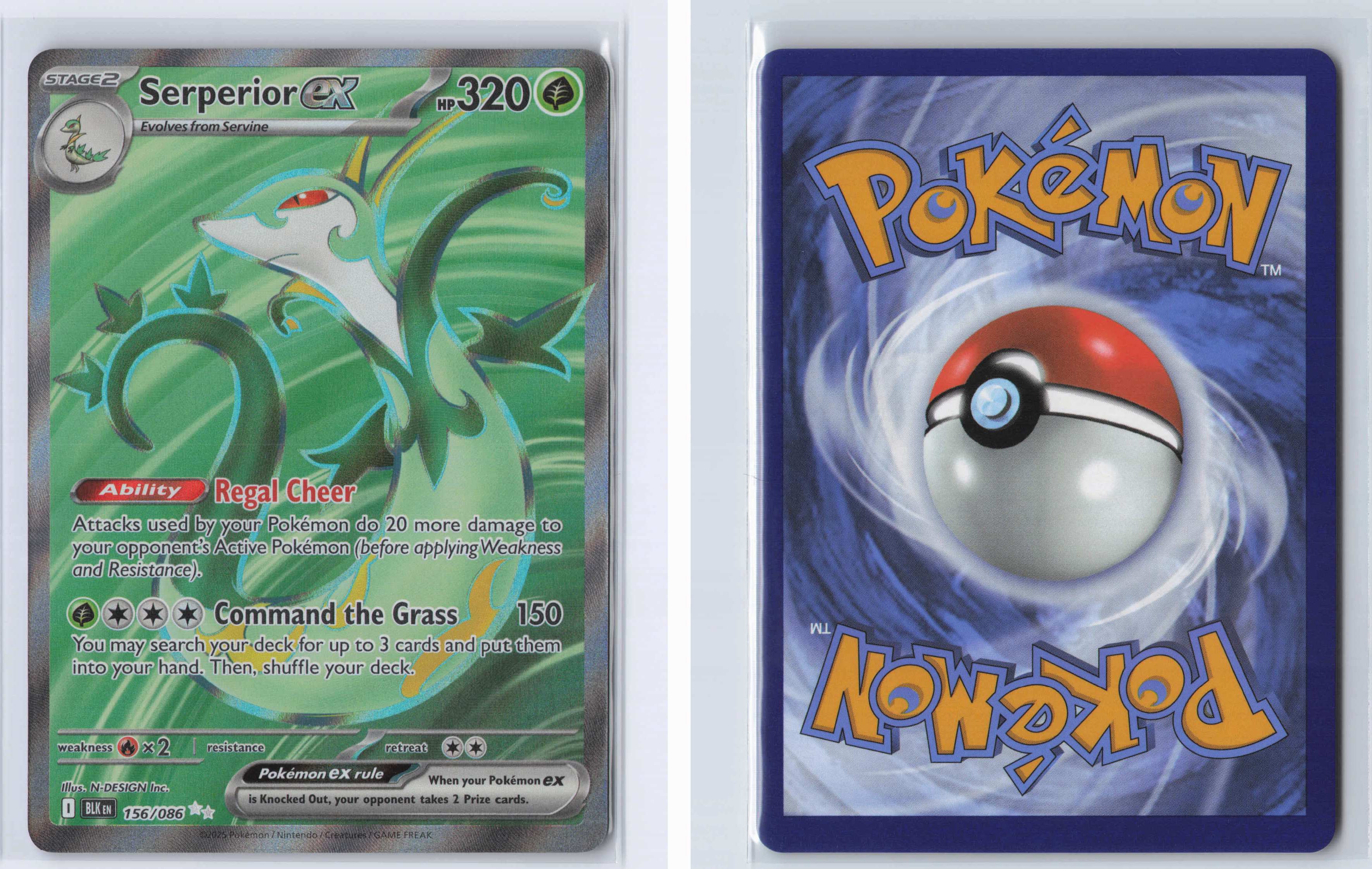 (#156/086) Serperior ex [SV: Black Bolt]