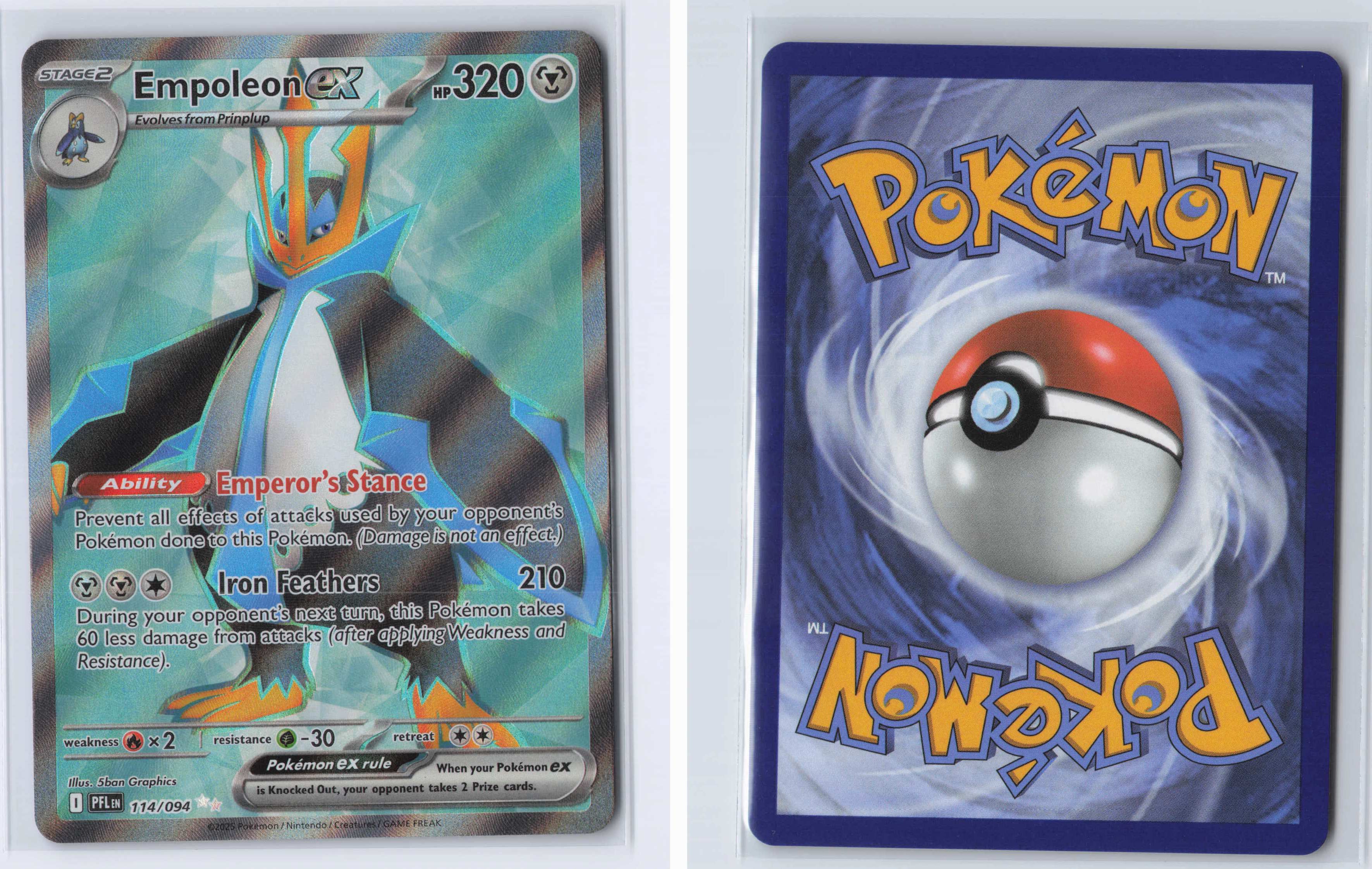 (#114/094) Empoleon ex [Mega Evolutions: Phantasmal Flames]