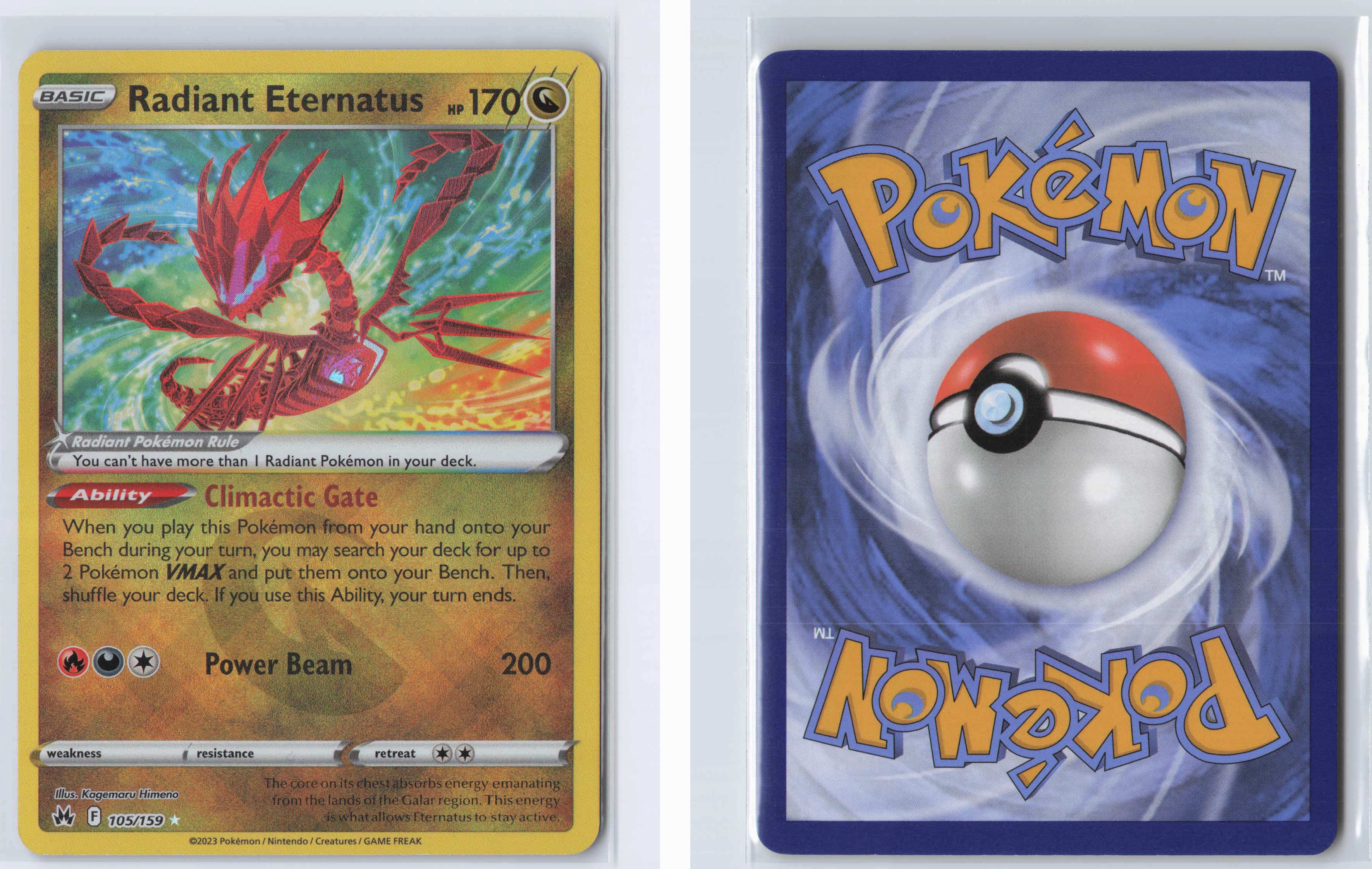 (#105/159) Radiant Eternatus [Crown Zenith]