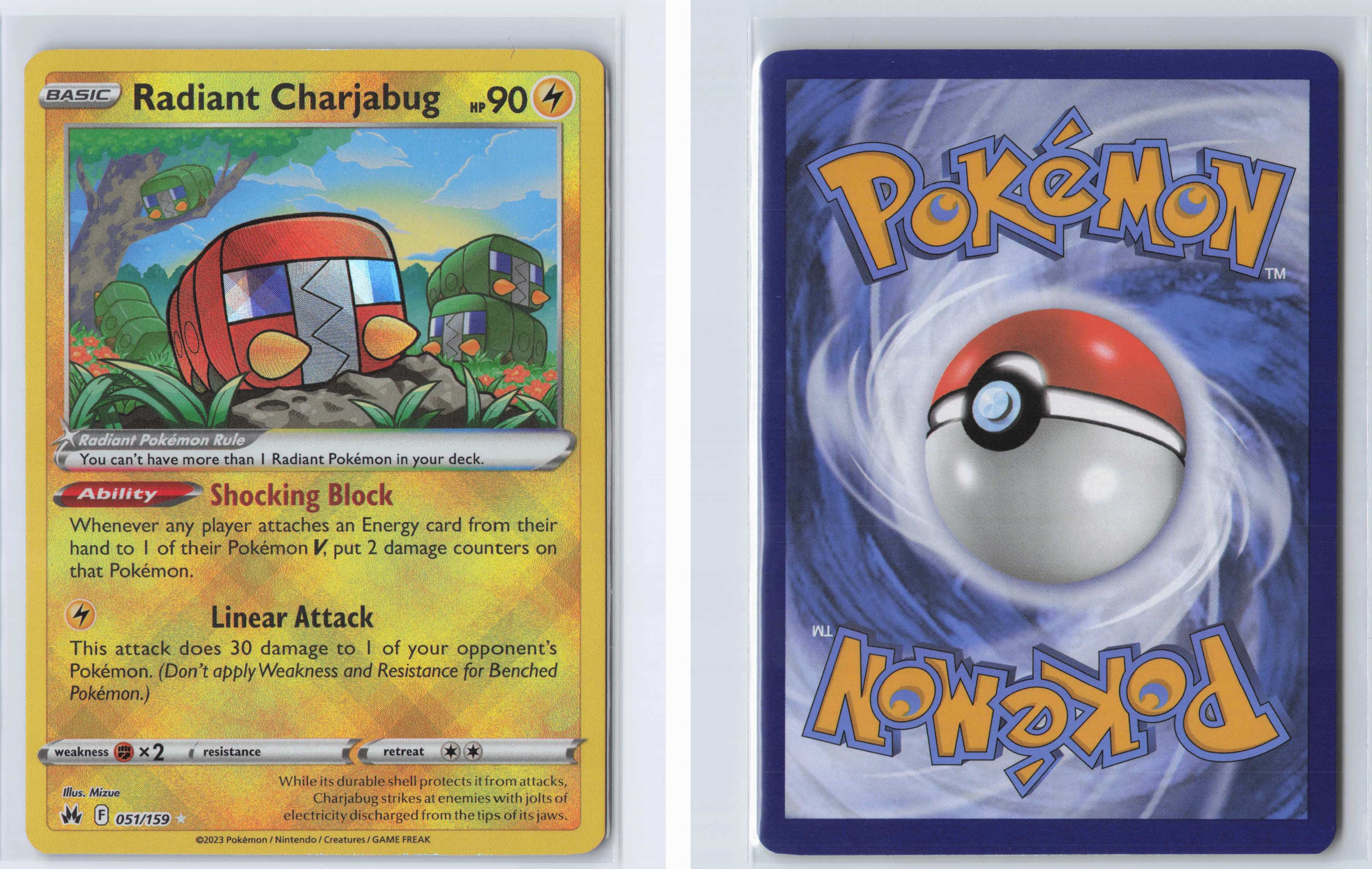 (#051/159) Radiant Charjabug [Crown Zenith]