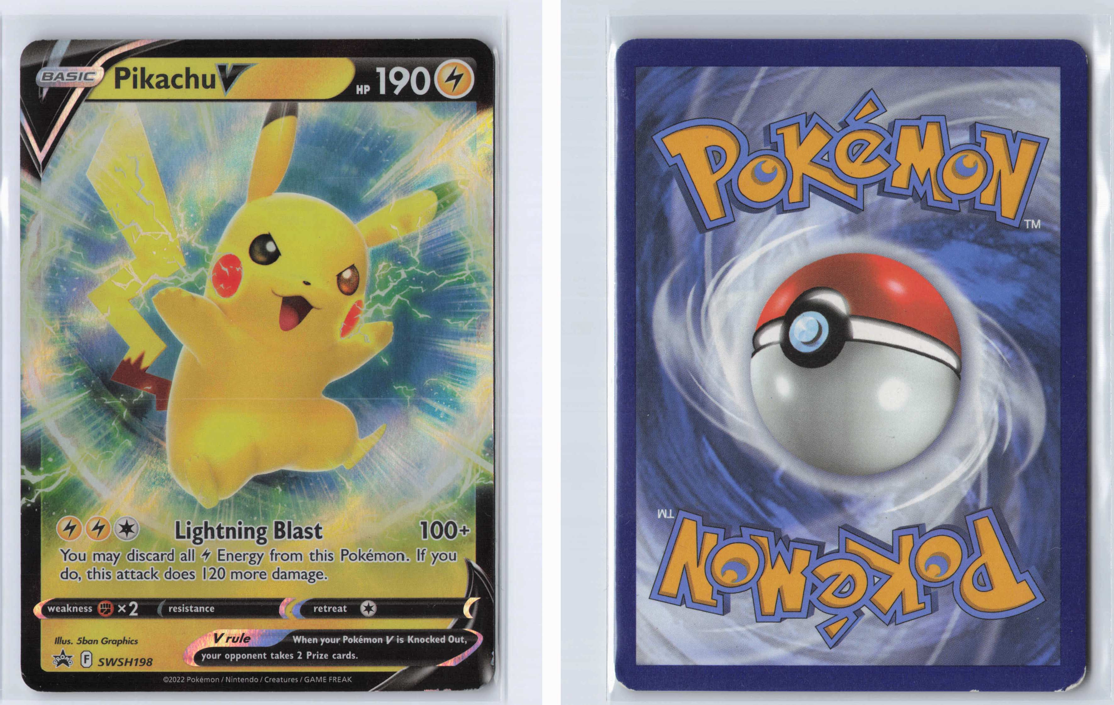 (#SWSH198) Pikachu V [SWSH: Sword & Shield Promo Cards]