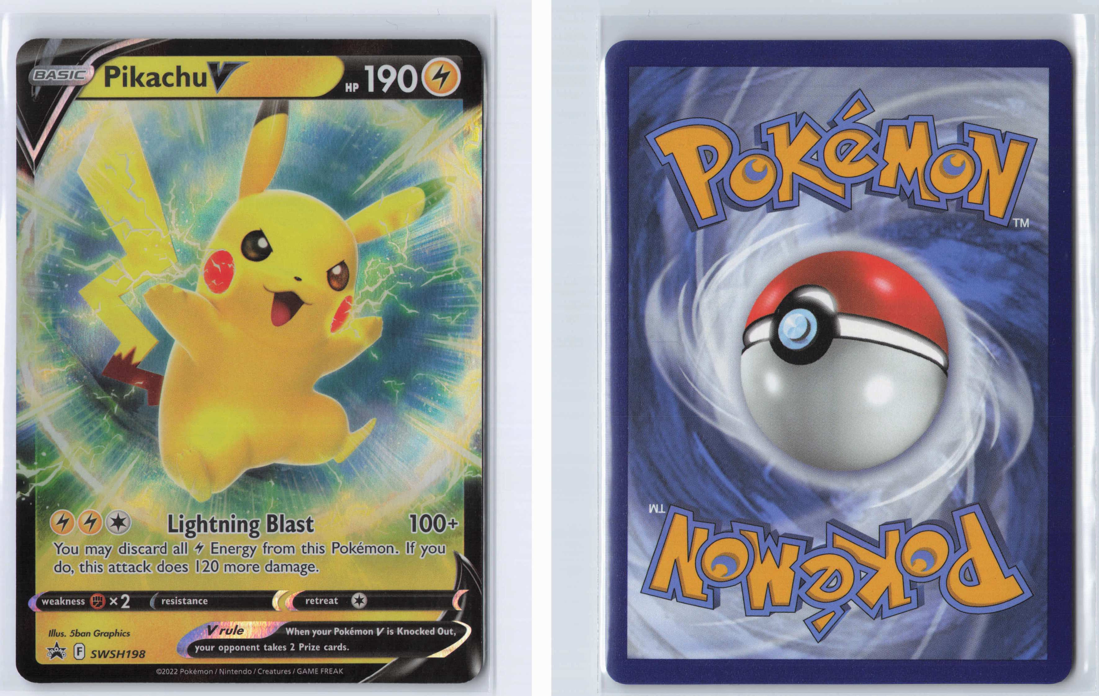 (#SWSH198) Pikachu V [SWSH: Sword & Shield Promo Cards]