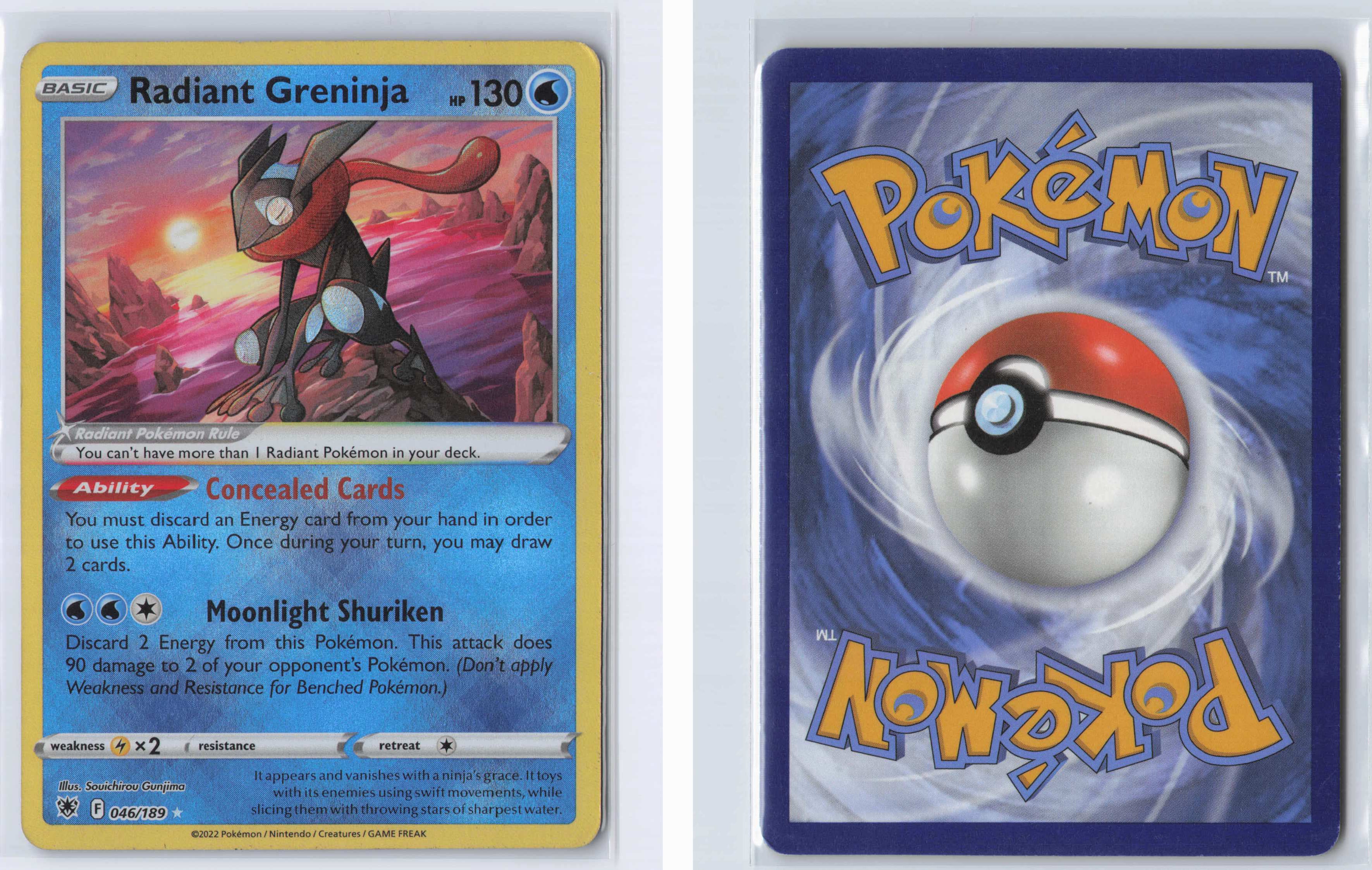 (#046/189) Radiant Greninja [SWSH10: Astral Radiance]