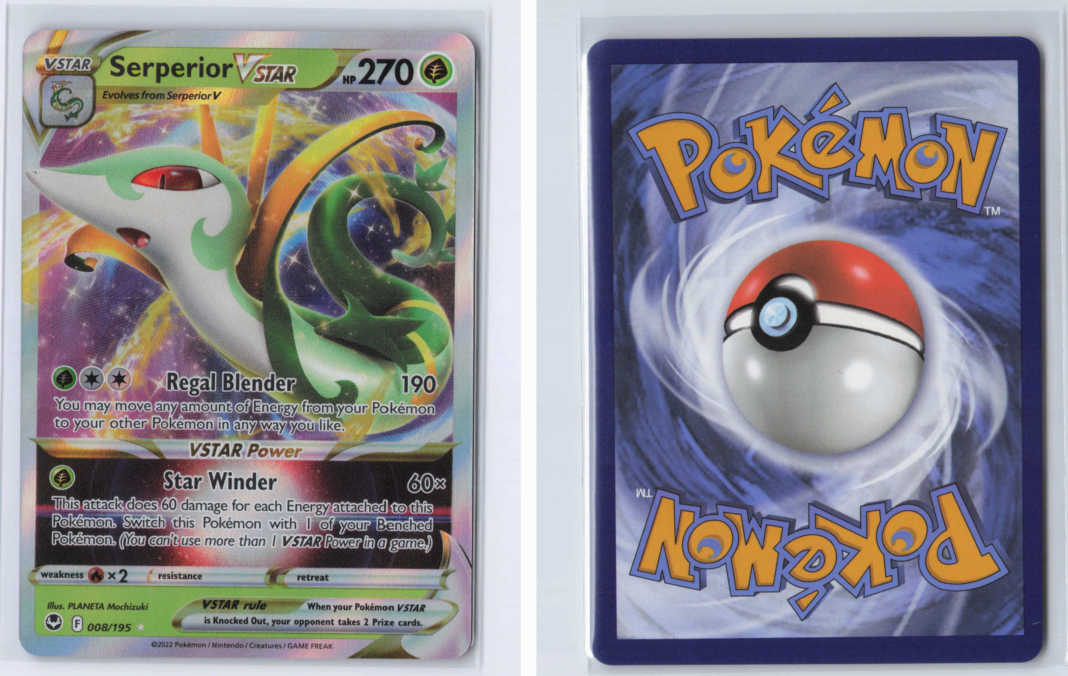 (#008/195) Serperior VSTAR [SWSH12: Silver Tempest]
