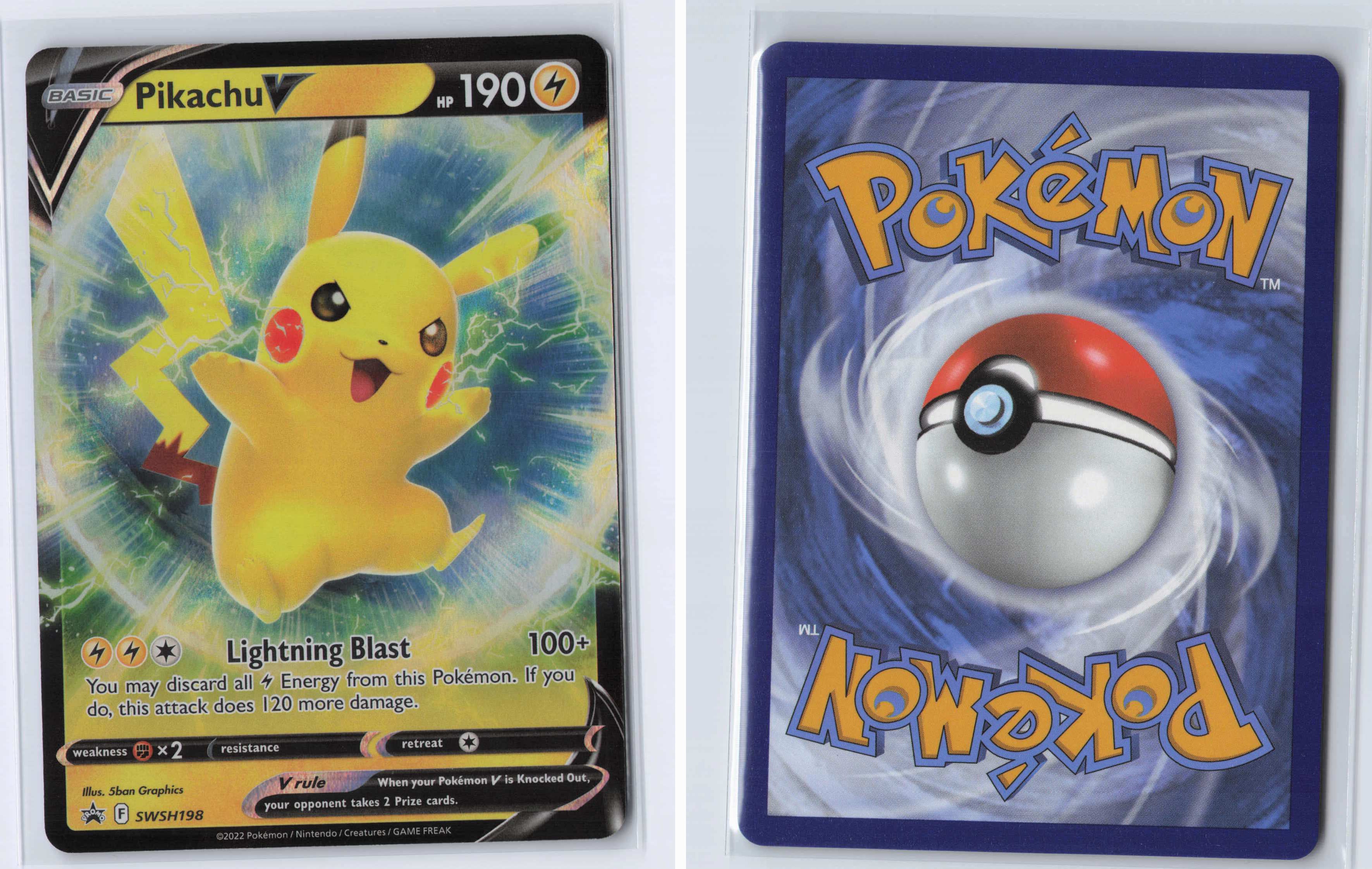 (#SWSH198) Pikachu V [SWSH: Sword & Shield Promo Cards]