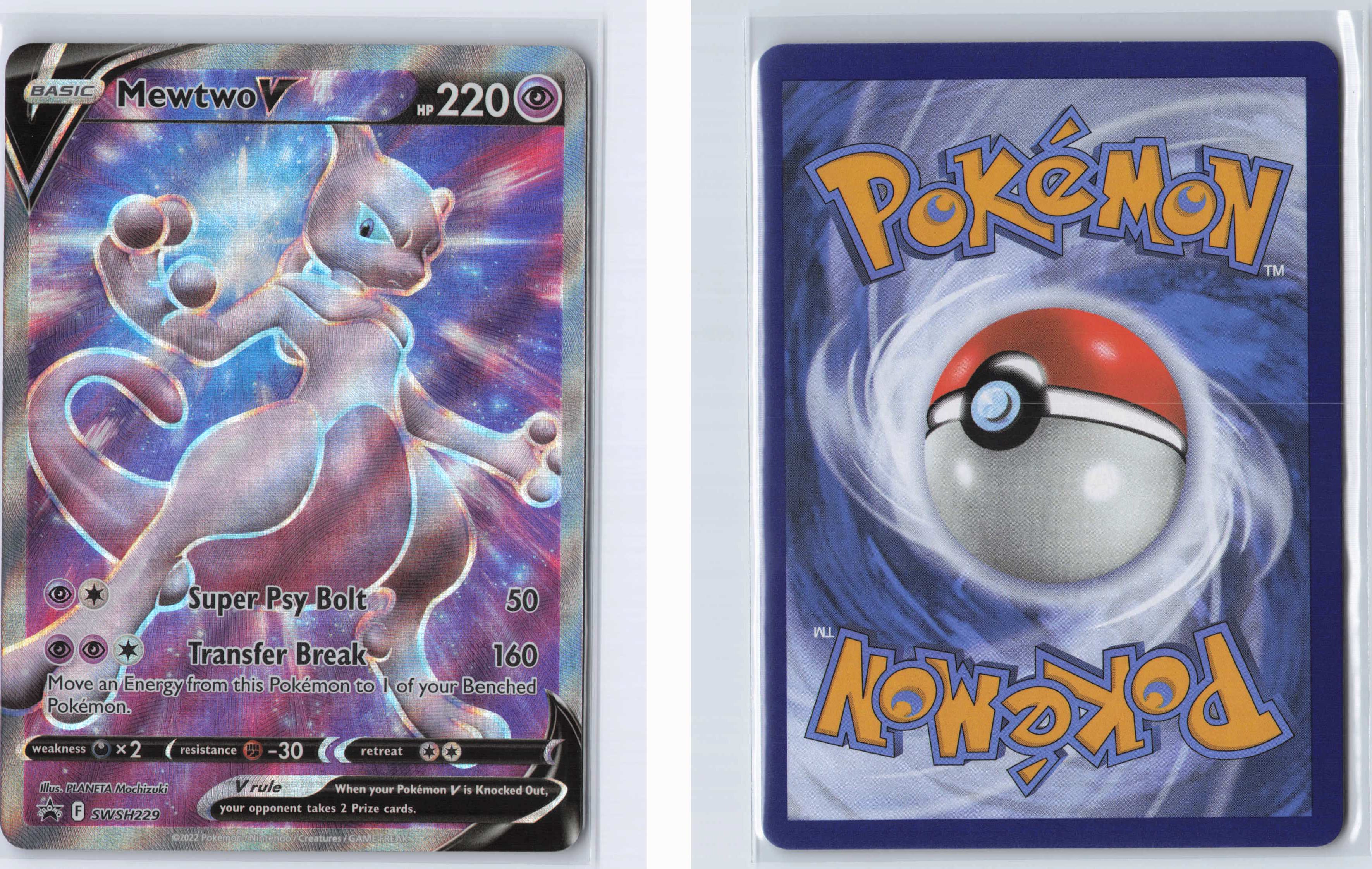 (#SWSH229) Mewtwo V [SWSH: Sword & Shield Promo Cards]