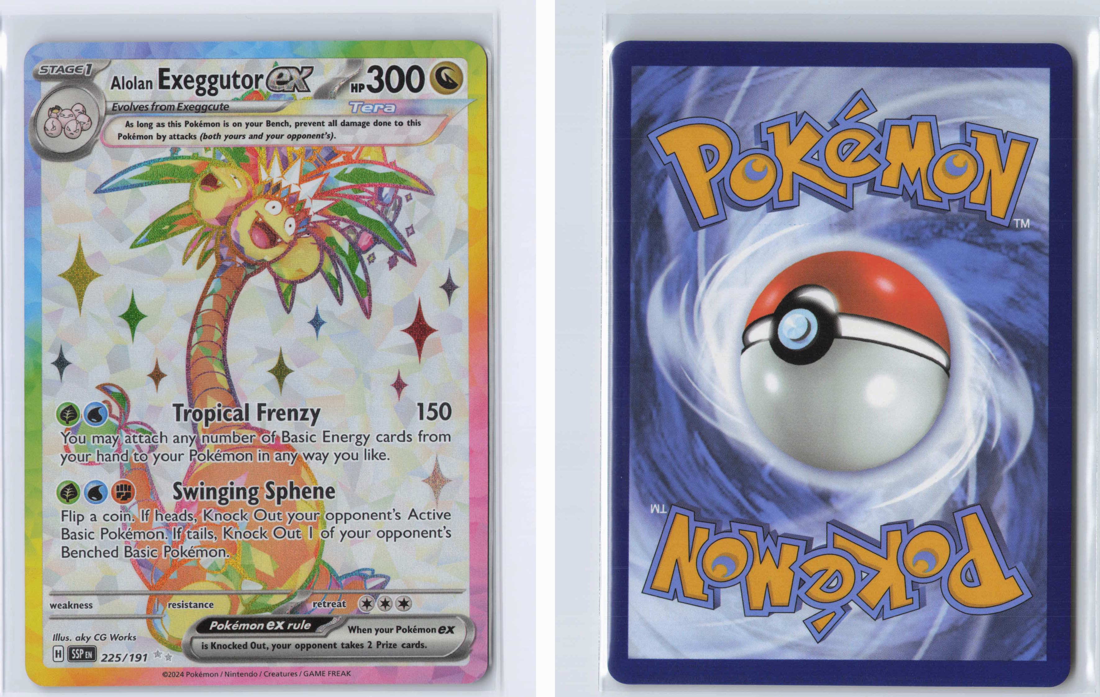 (#225/191) Alolan Exeggutor ex [SV08: Surging Sparks]