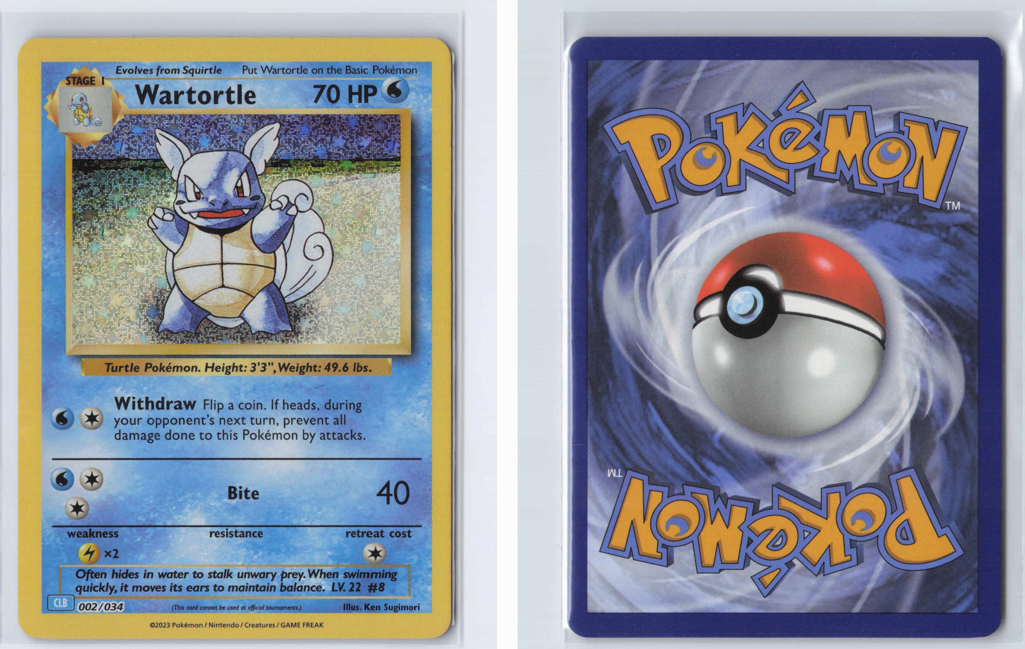 (#002/034) Wartortle [Trading Card Game Classic]